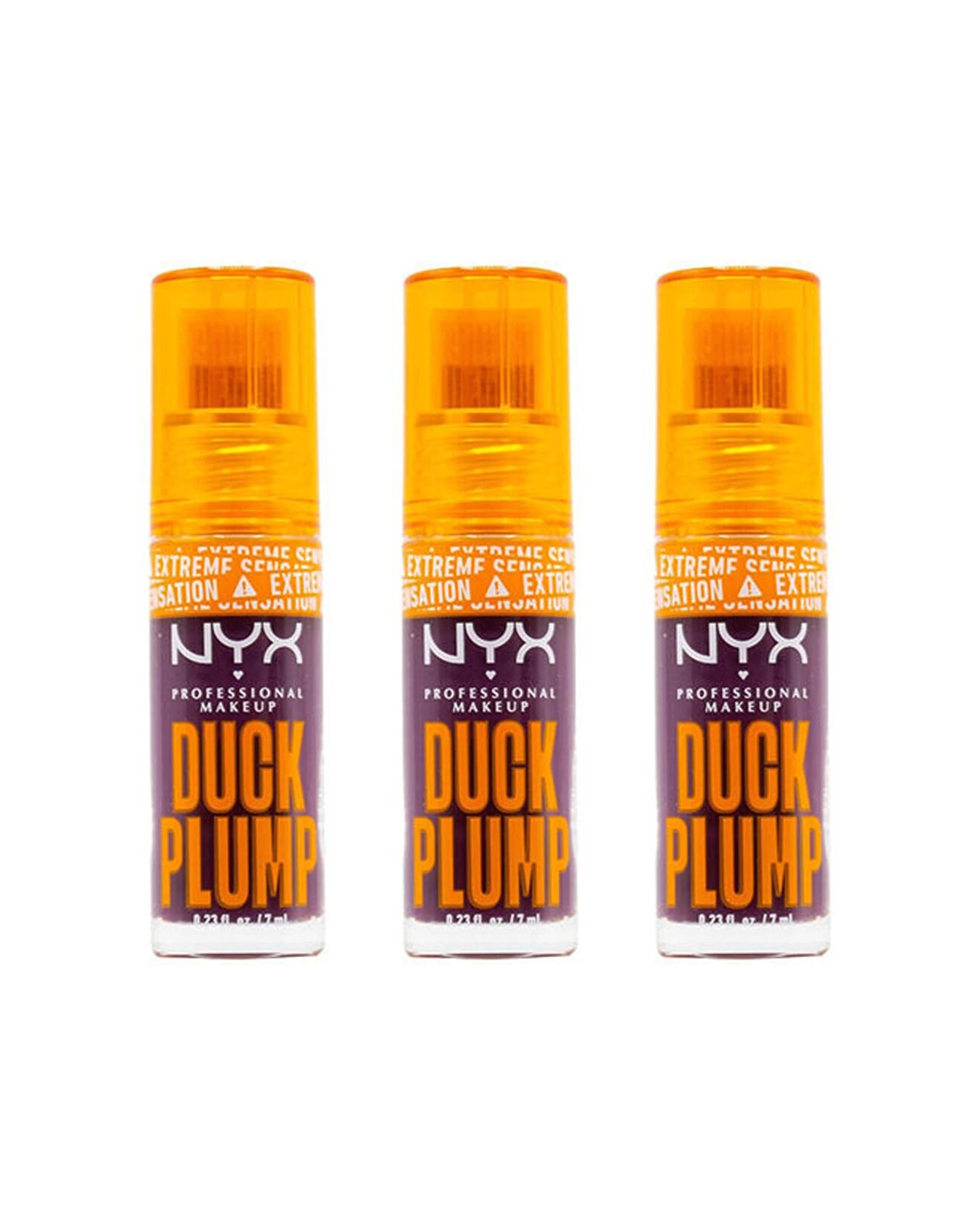 1 NYX Duck Plump High Pigment Lip Gloss 3PK 7ml Hydrating Lip Plumper Gloss - Purple, 1 of 3