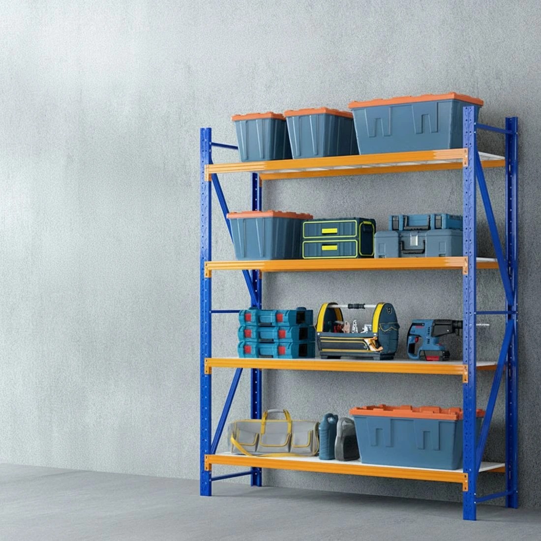 2 Giantz 4Mx2.4M Garage Shelving Warehouse Rack - Multi, 2 of 4