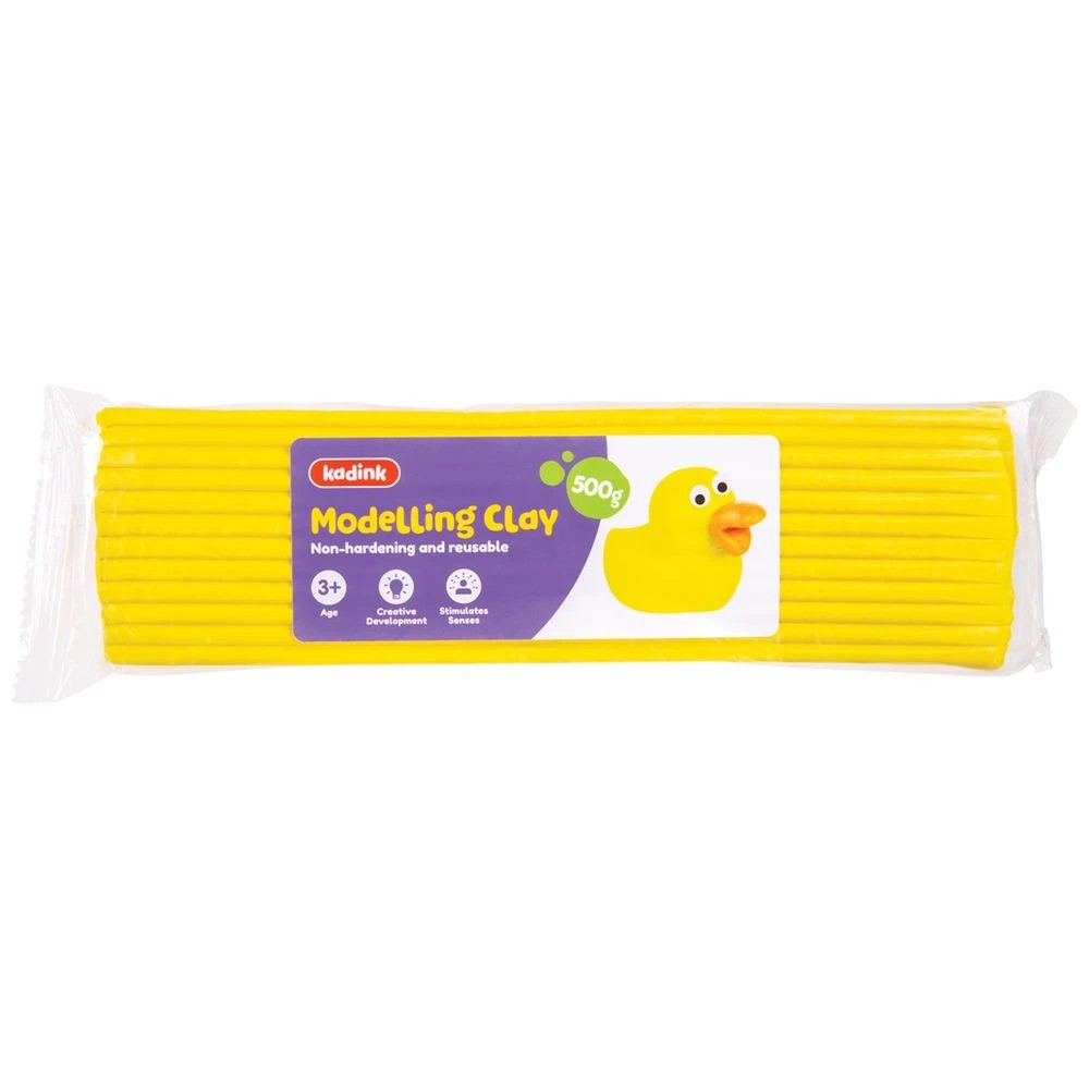 1 Kadink Modelling Clay 500g Yellow, 1 of 2