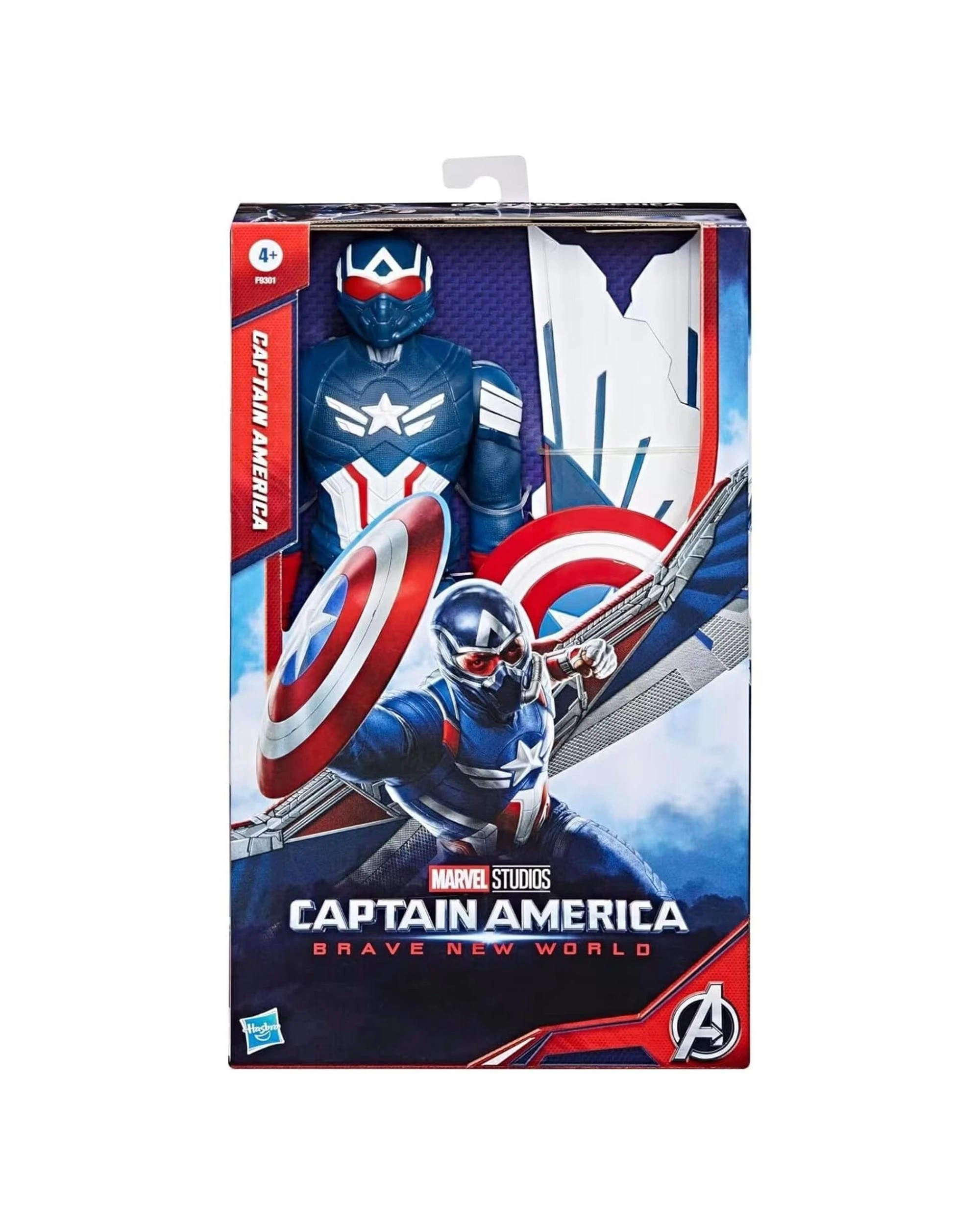 4 Marvel Captain America Brave New World Deluxe Captain America Titan Hero Action Figure, 4 of 5