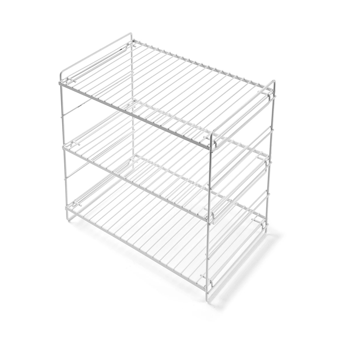 6 White Wire 3 Tier Shelf, 6 of 7