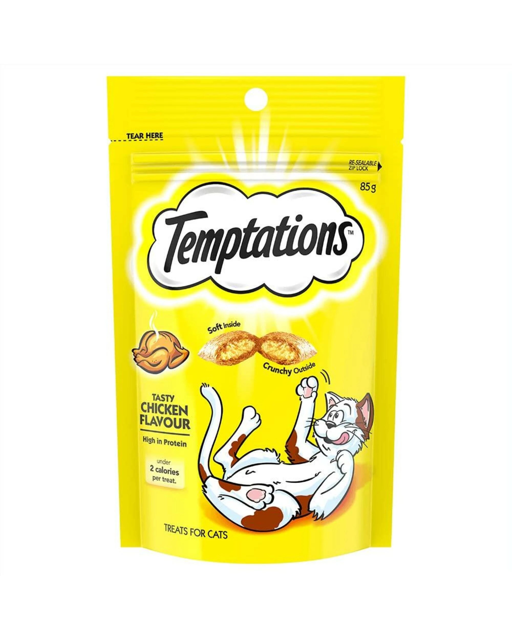 1 Temptations Cat Treats Chicken Flavour 350g 5pk, 1 of 1