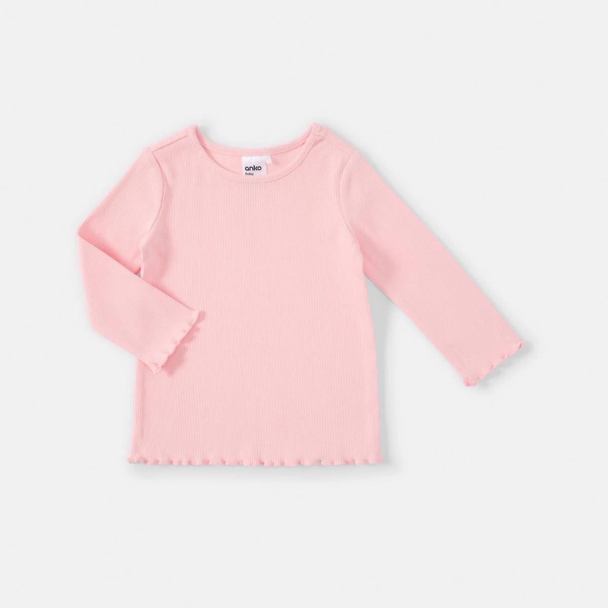 4 3 Pack Long Sleeve Ribbed T-shirt DITSY FLORAL, 4 of 8