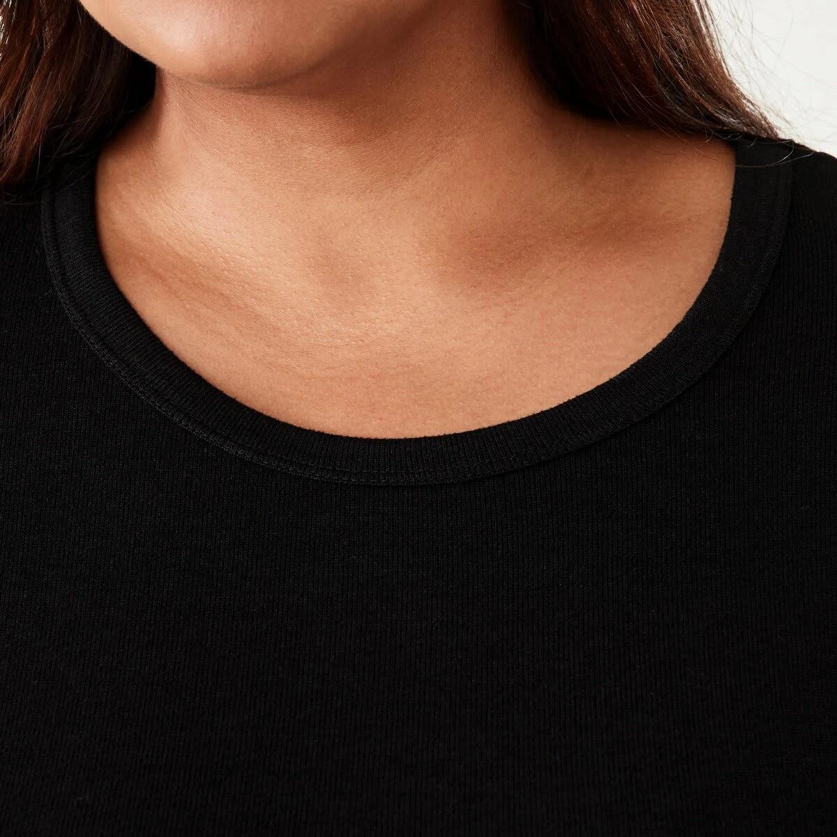 5 Curve Asymmetrical Long Sleeve Top Black, 5 of 6