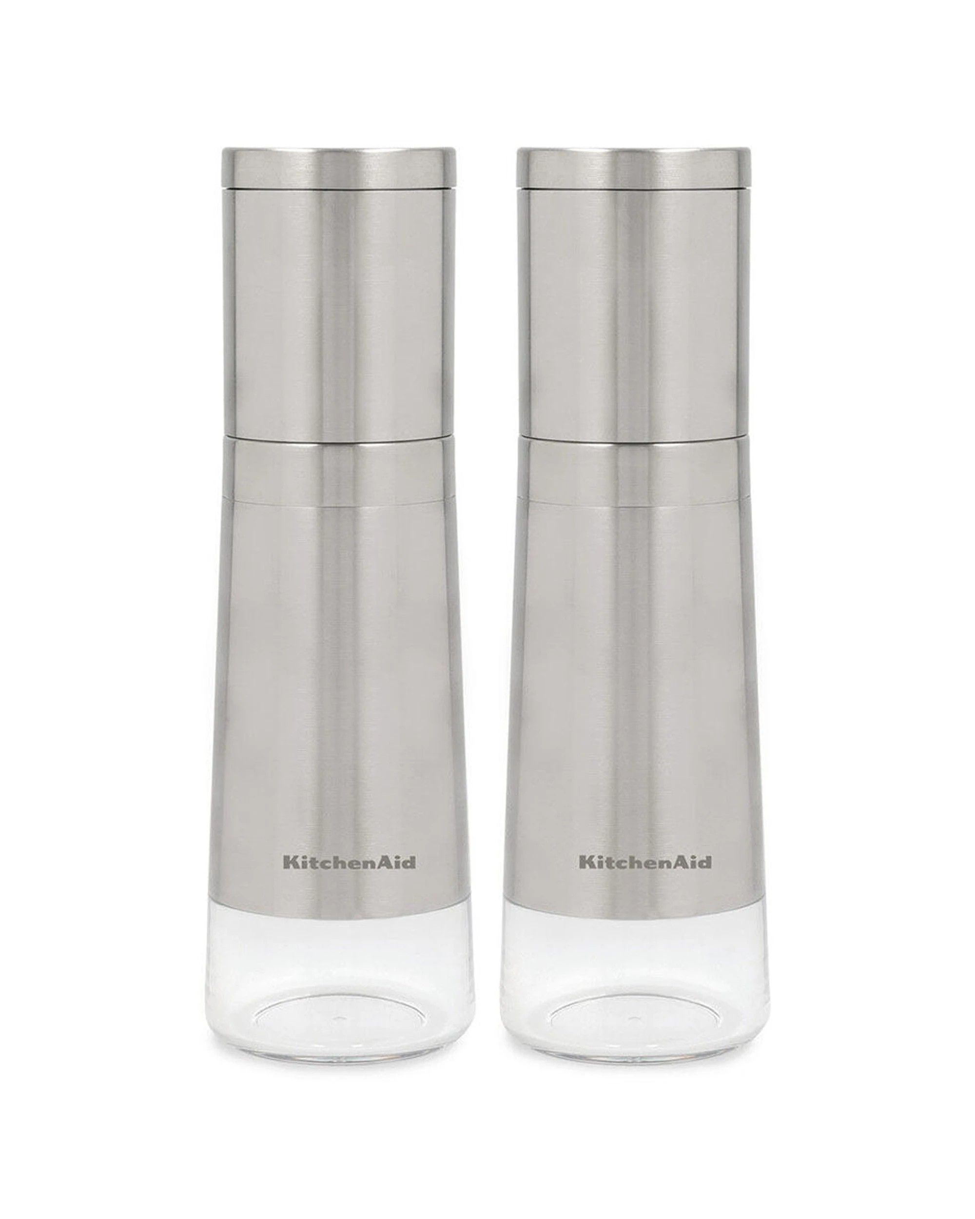 1 KitchenAid 2pc Salt and Pepper Mills Stainless Steel Set - Silver, 1 of 7