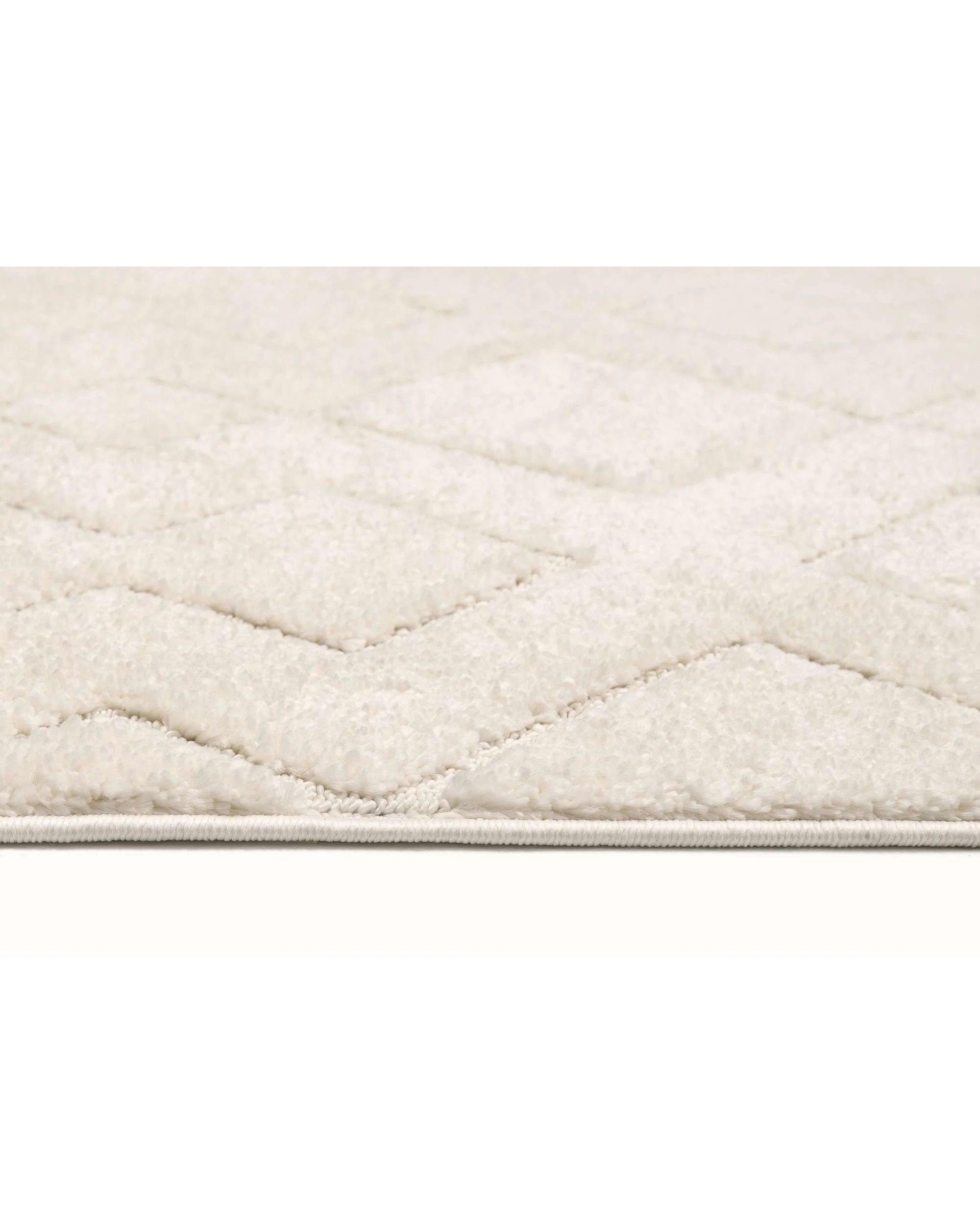 6 Loopsie Albo Diamond Rug-330cm x 240cm - White, 6 of 9