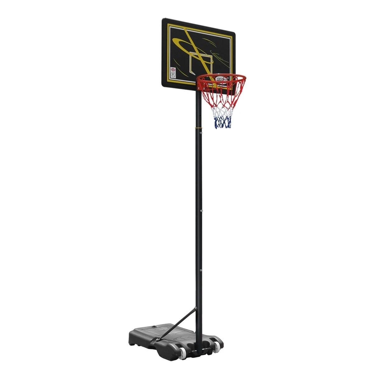 2 Genki 1.55-2.6m Kids Adult Portable Basketball System - Multi, 2 of 6
