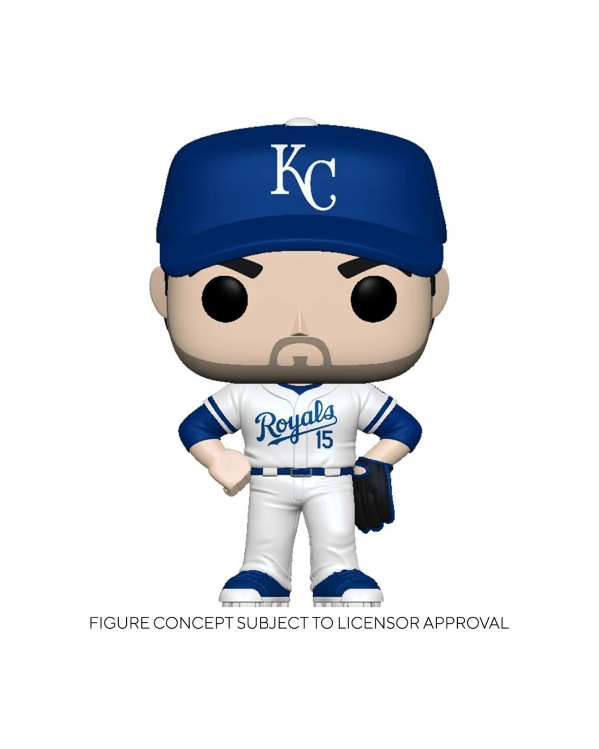 2 Pop Vinyl Figurine MLB Royals Whit Merrifeld 10cm Vinyl Collectible Figure - White, 2 of 3