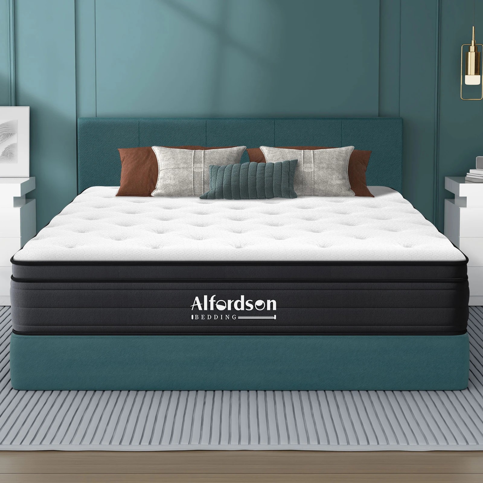 7 Alfordson Mattress Euro Top Spring Foam Bedding 23CM Medium Firm - King Bed, 7 of 10