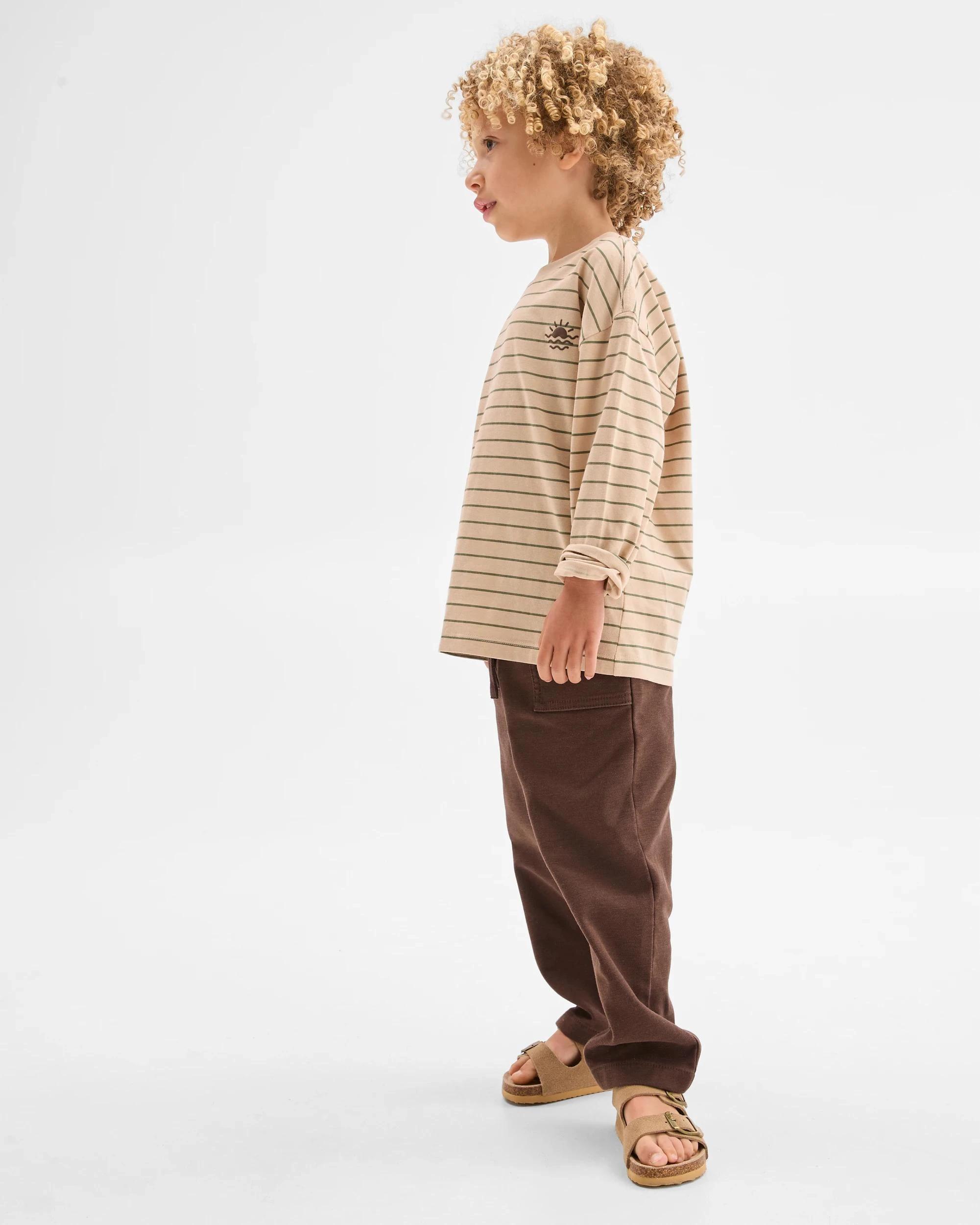 4 Target Kids Australian Cotton Blend Everyday Pants BROWN, 4 of 6
