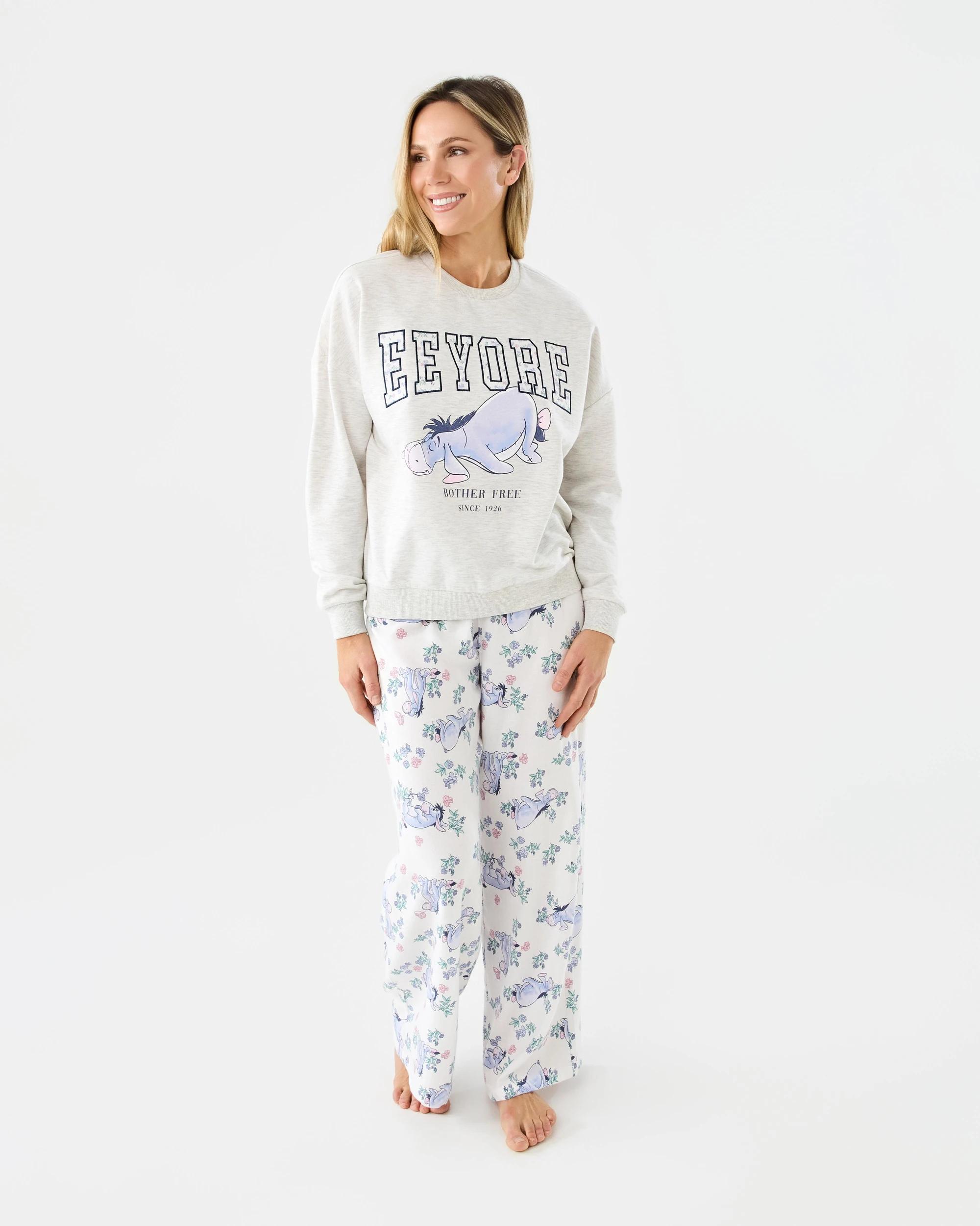 1 Eeyore License Sweatshirt and Flannel Pants Pyjama Set Eeyore Frl, 1 of 8