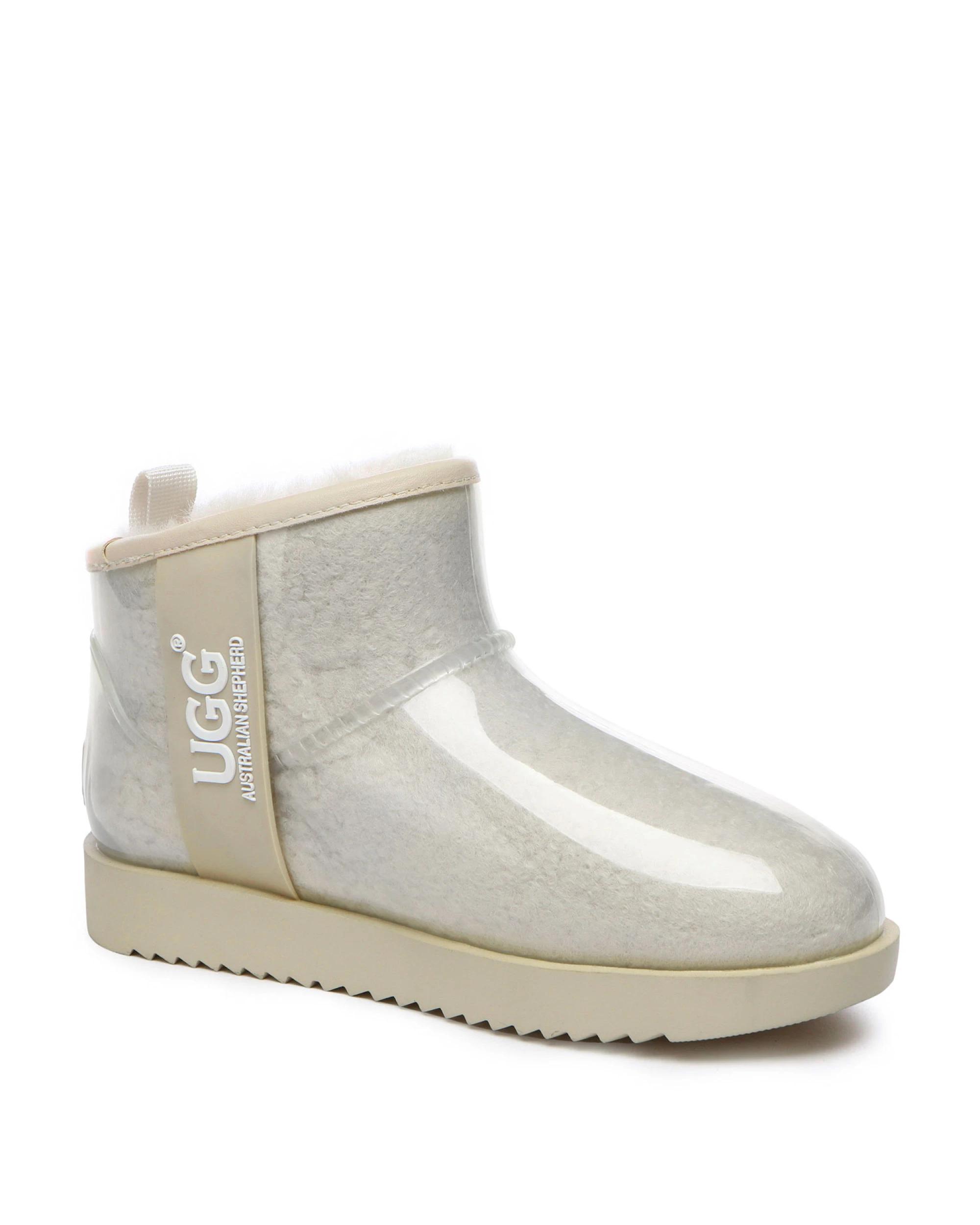 2 Australian Shepherd UGG Womens Coated Mini Waterproof Boots IVORY, 2 of 5
