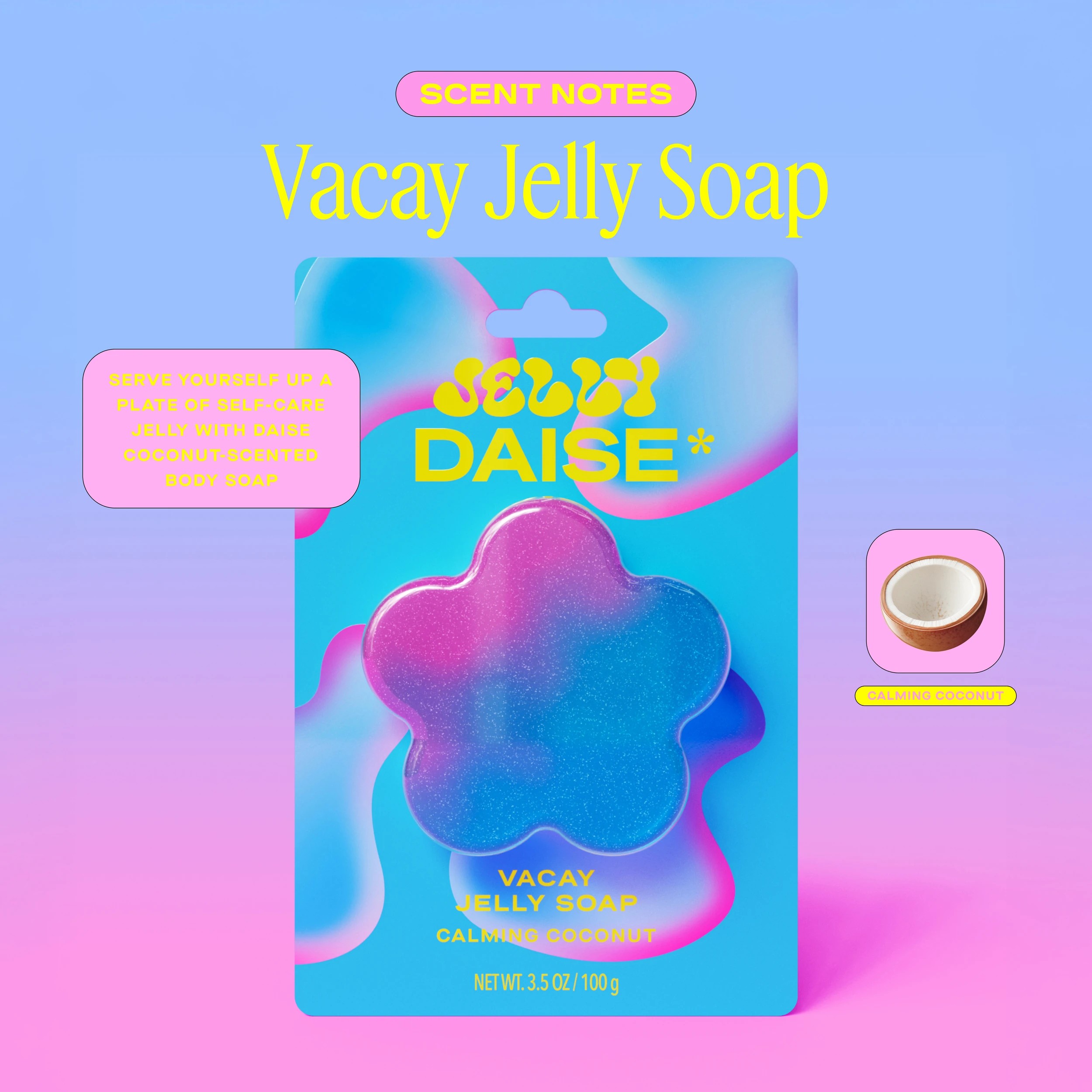 6 DAISE Vacay Jelly Soap 100g - Calming Coconut, 6 of 10