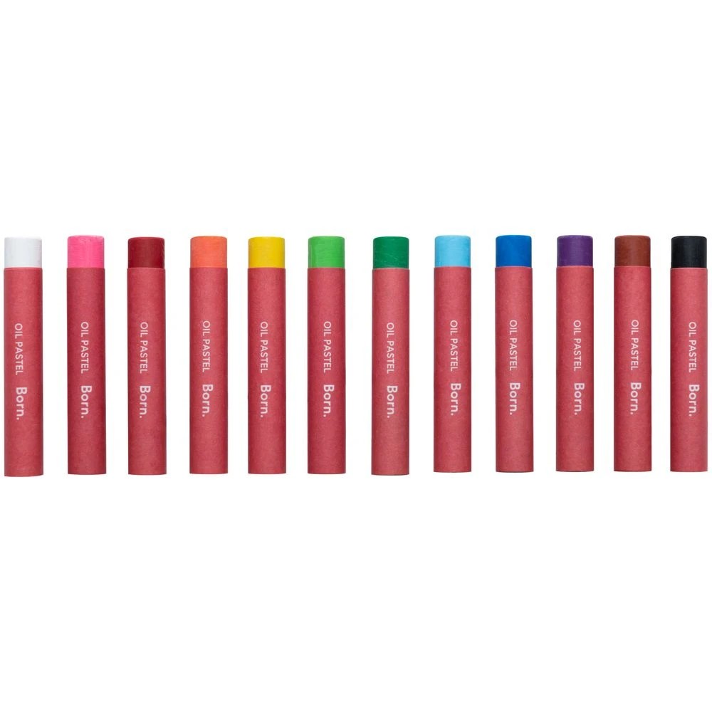 2 Born Washable Oil Pastels Assorted 12 Pack, 2 of 2