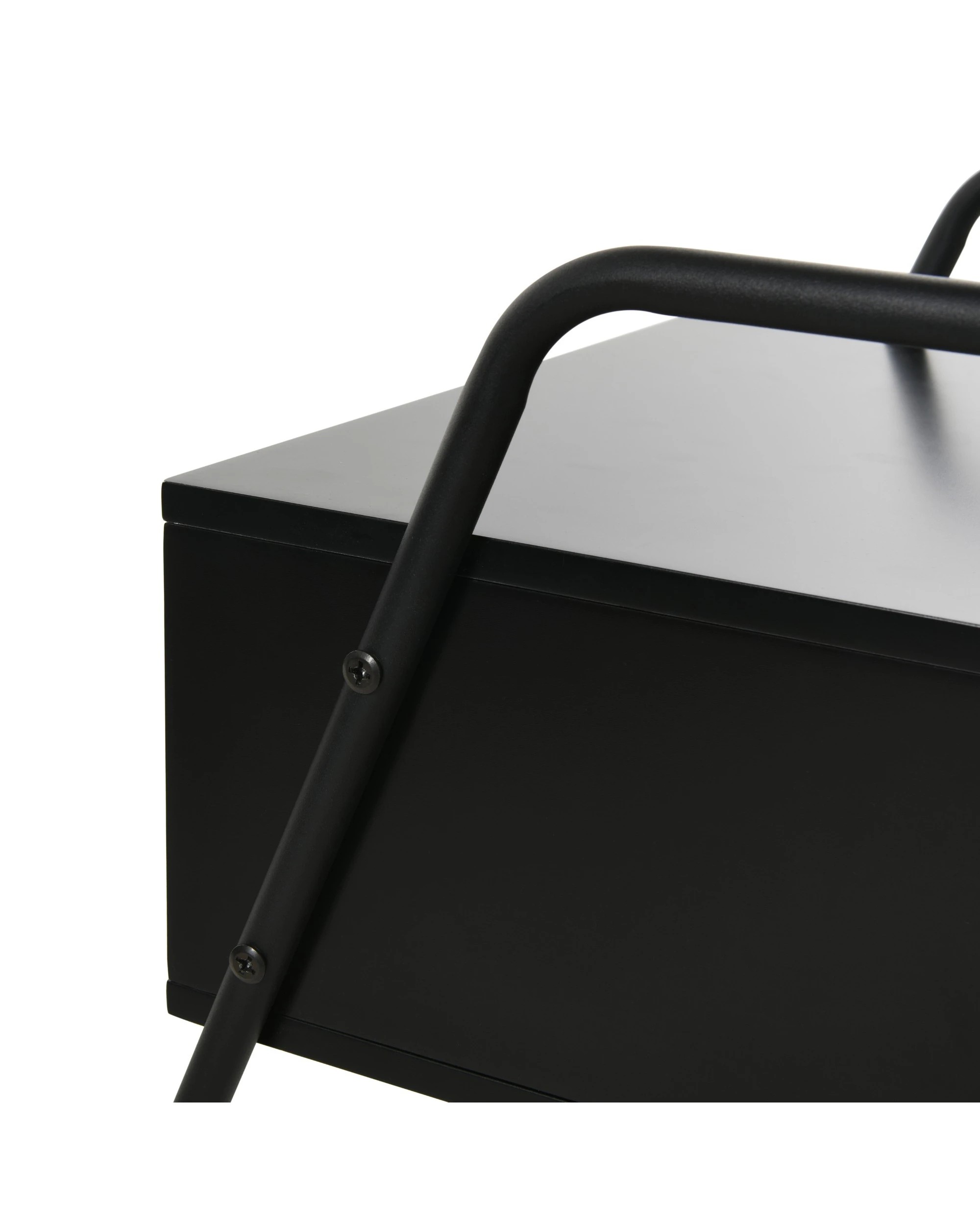 6 Sherwood Oliver Wooden Bed Side Table 43x40x52cm - Black, 6 of 8