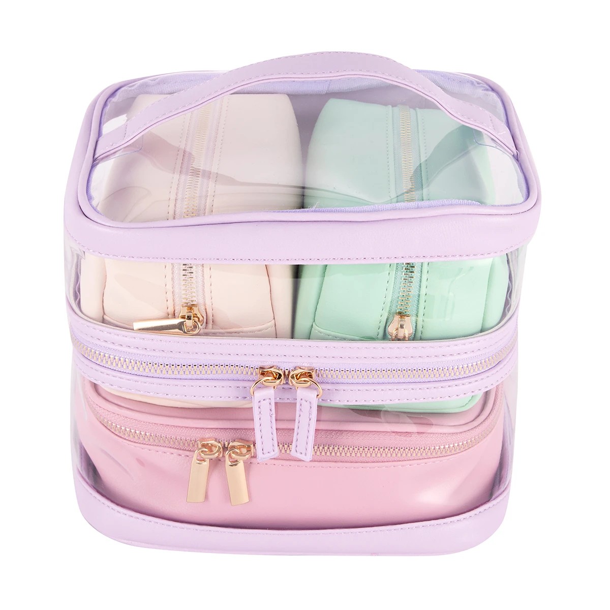 1 OXX Cosmetics 4 Piece Makeup Bag - Pastel, 1 of 9