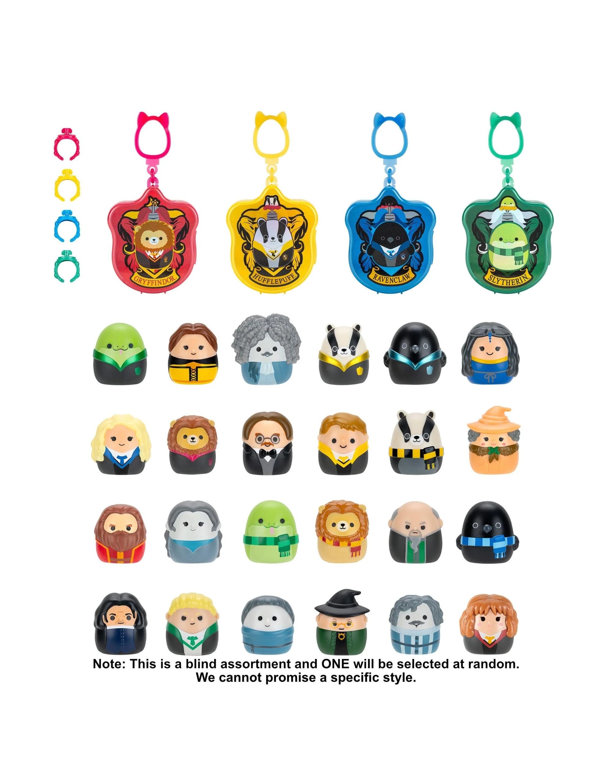 2 Squishmallows Squish-A-Longs Clip-A-Longs Harry Potter Mystery Mini-Squish Series 1 Blind Box, 2 of 8