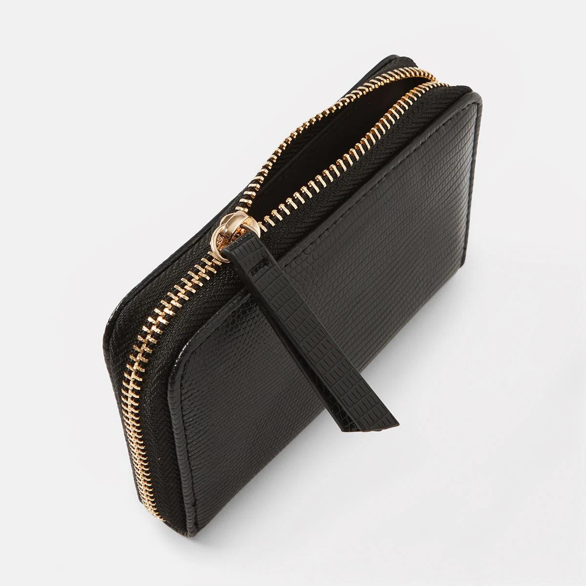 4 Mini Zip Purse Black, 4 of 4