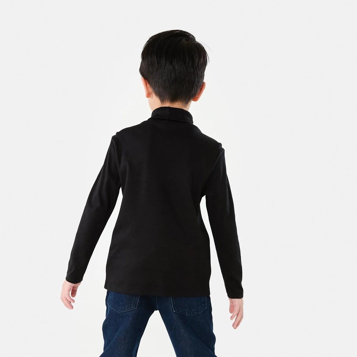 2 Long Sleeve Skivvy Top Black, 2 of 8