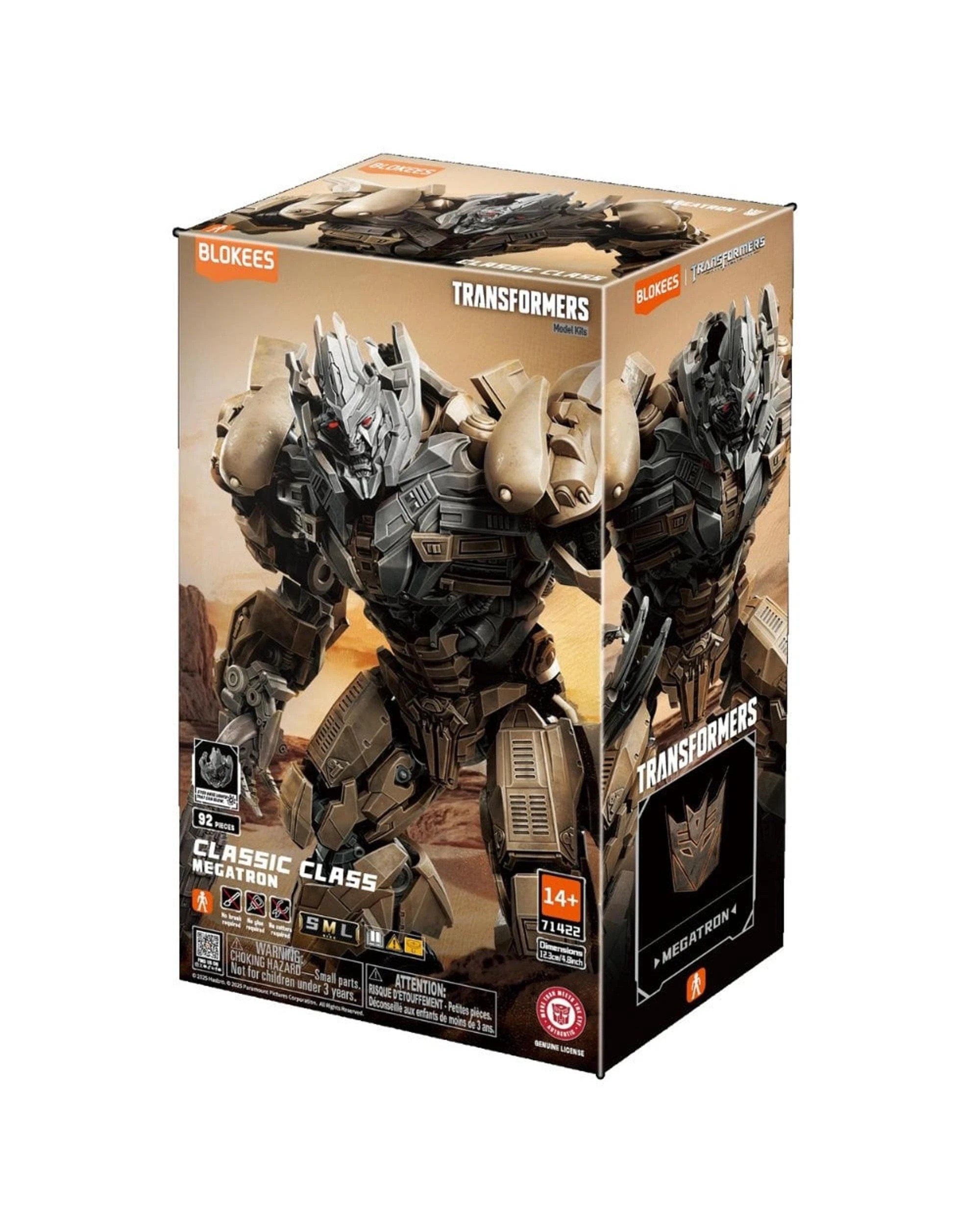 1 Blokees Transformers 3 Classic Class 22 Megatron Model Kit, 1 of 4