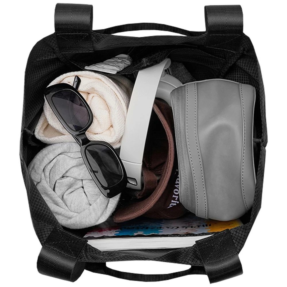 4 Gaston Luga Lightweight Packable Tote Black, 4 of 6