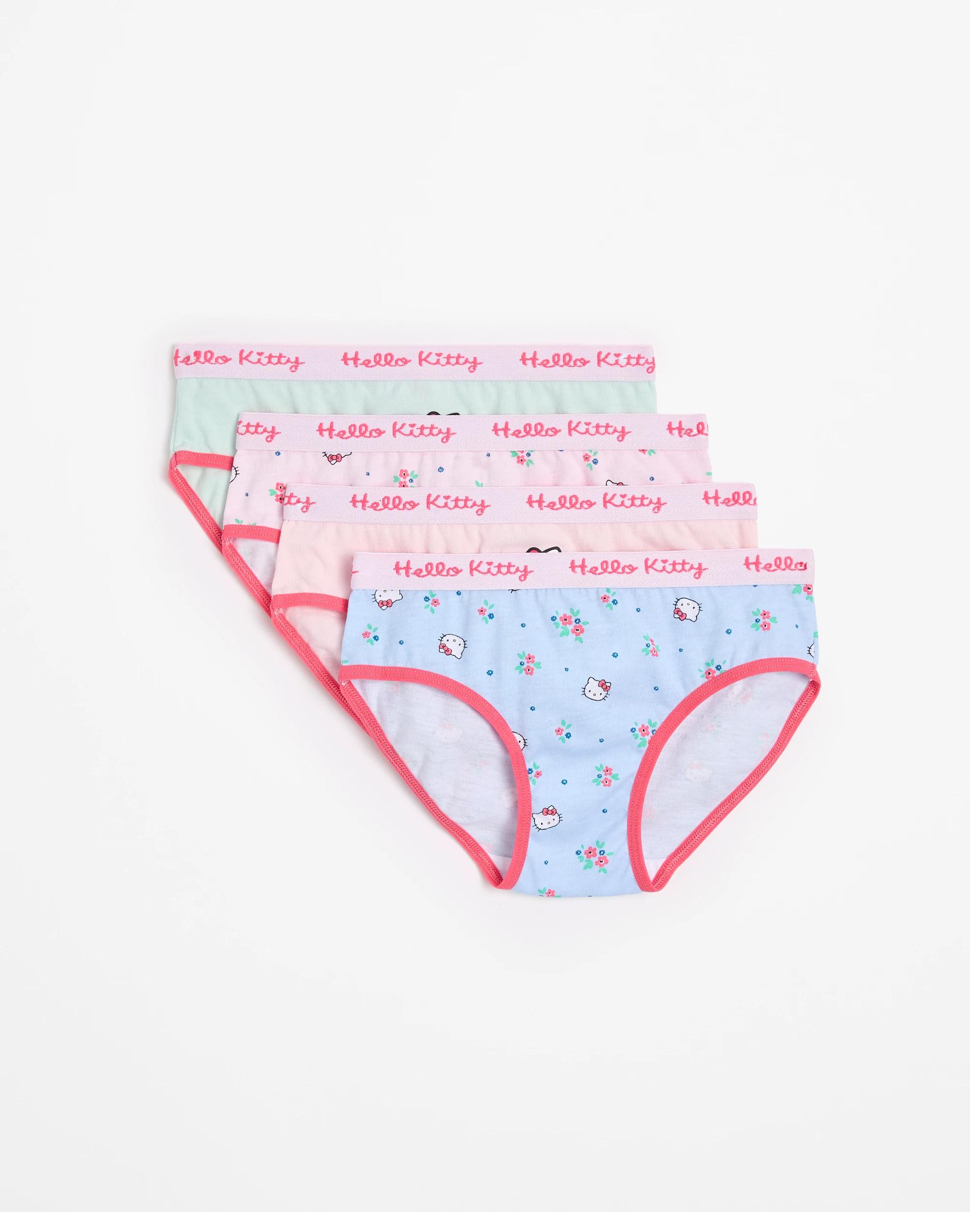 1 Hello Kitty Cotton Girls Briefs 4 Pack MULTI, 1 of 1