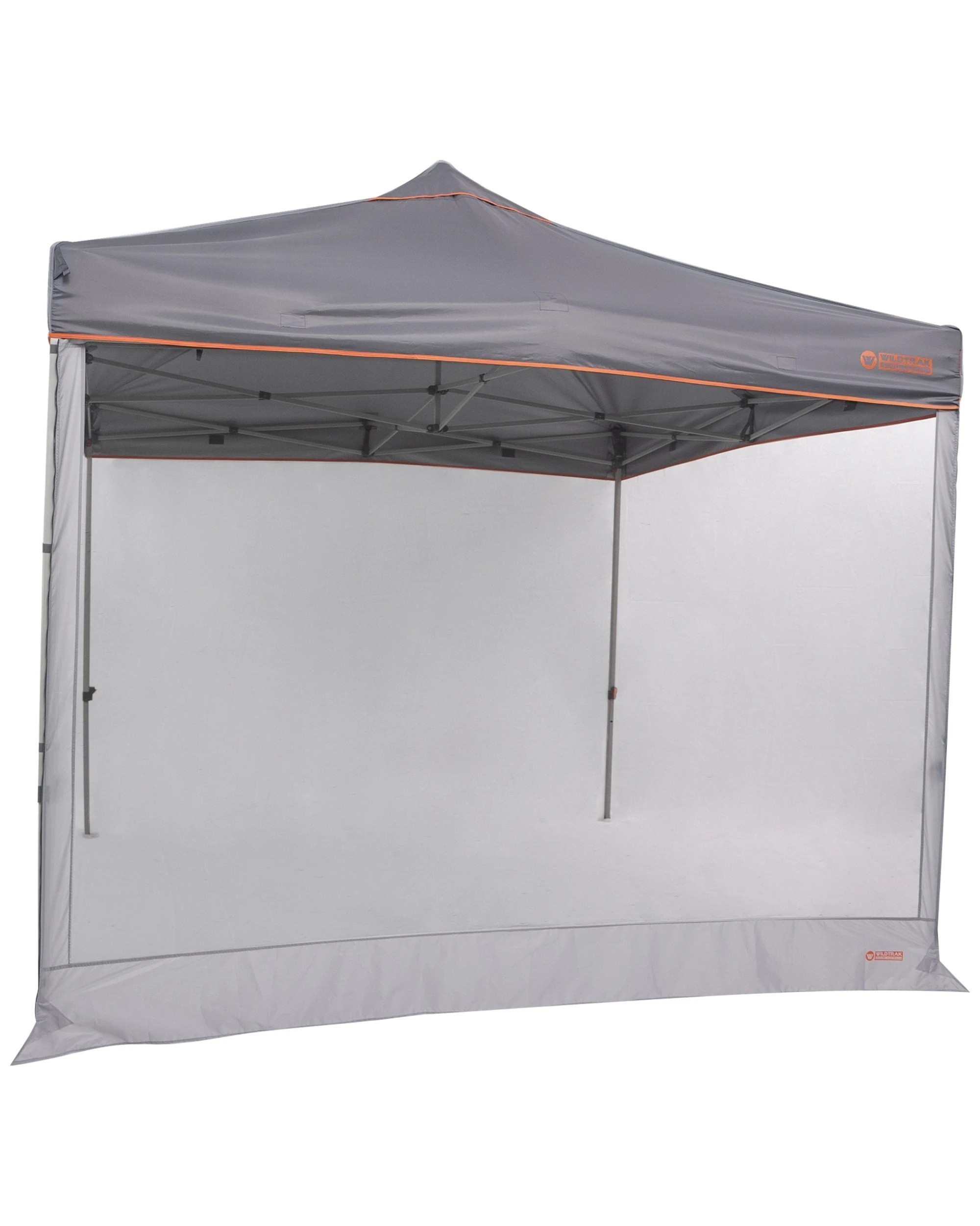 2 Wildtrak Mesh Wall 2.4 With Zipper For 2.4m Gazebo Midge Proof Polyester - Grey, 2 of 3