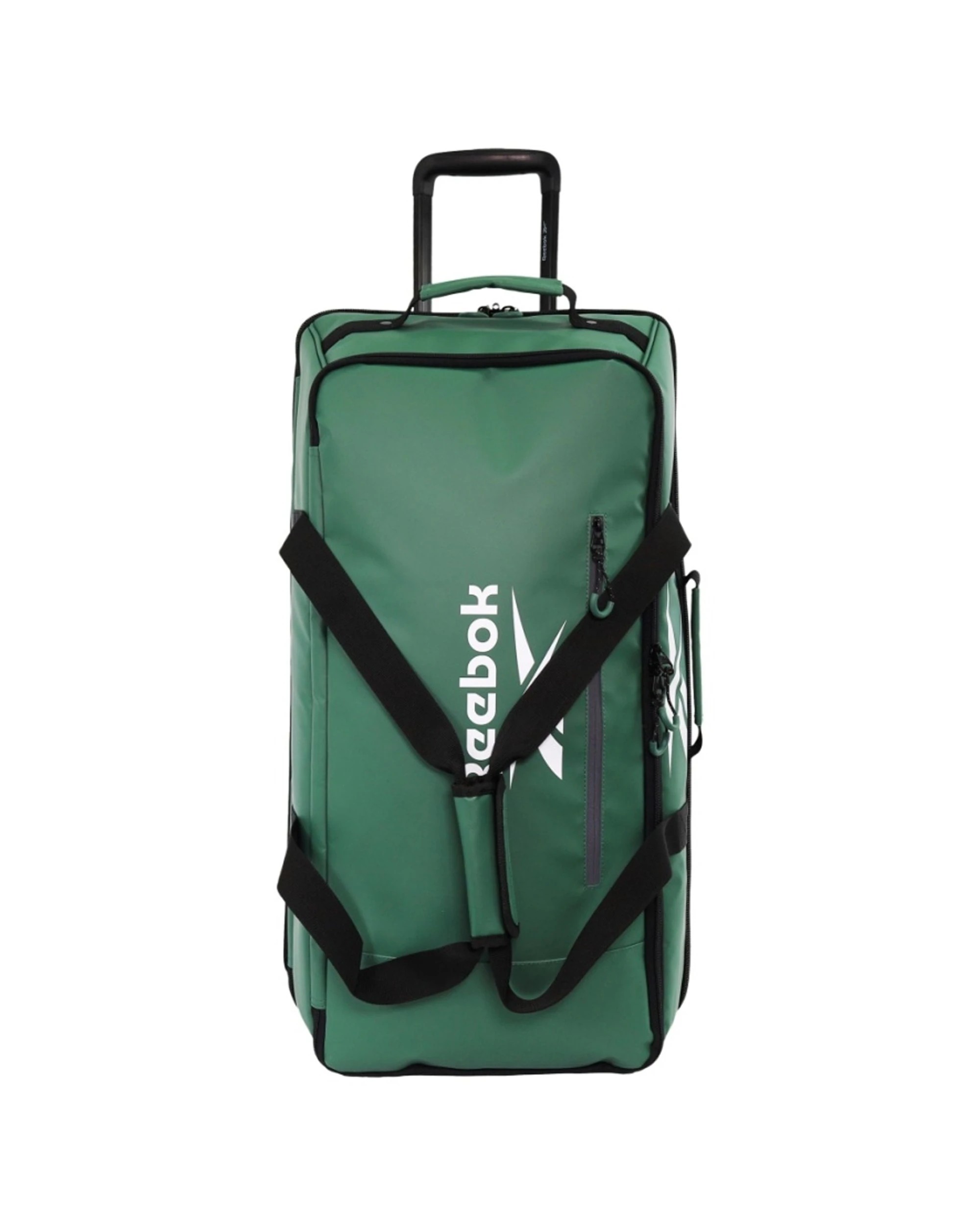 3 Reebok All Star Large 88L Leather Film Soft Shell Trolley Suitcase Luggage - Black, 3 of 7