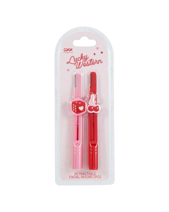 OXX Cosmetics 2 Piece Lucky Western Retractable Facial Razors