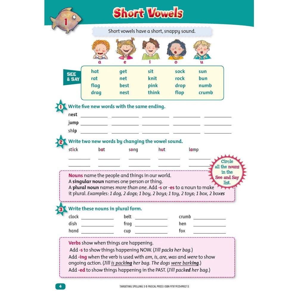 3 Targeting Spelling Activity Book Year 3, 3 of 6