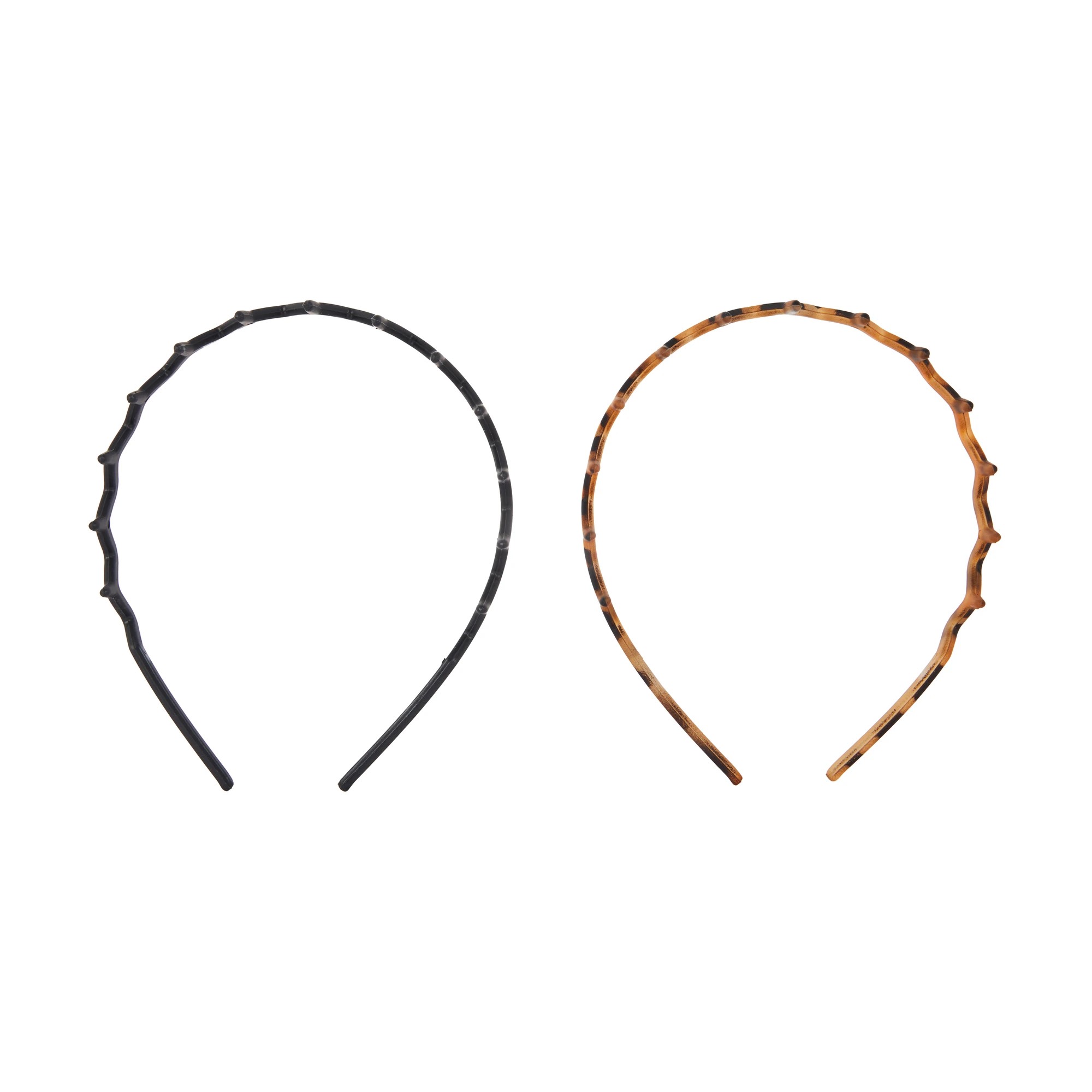 3 OXX Haircare 2 Pack Comb Headband - Black and Brown, 3 of 4