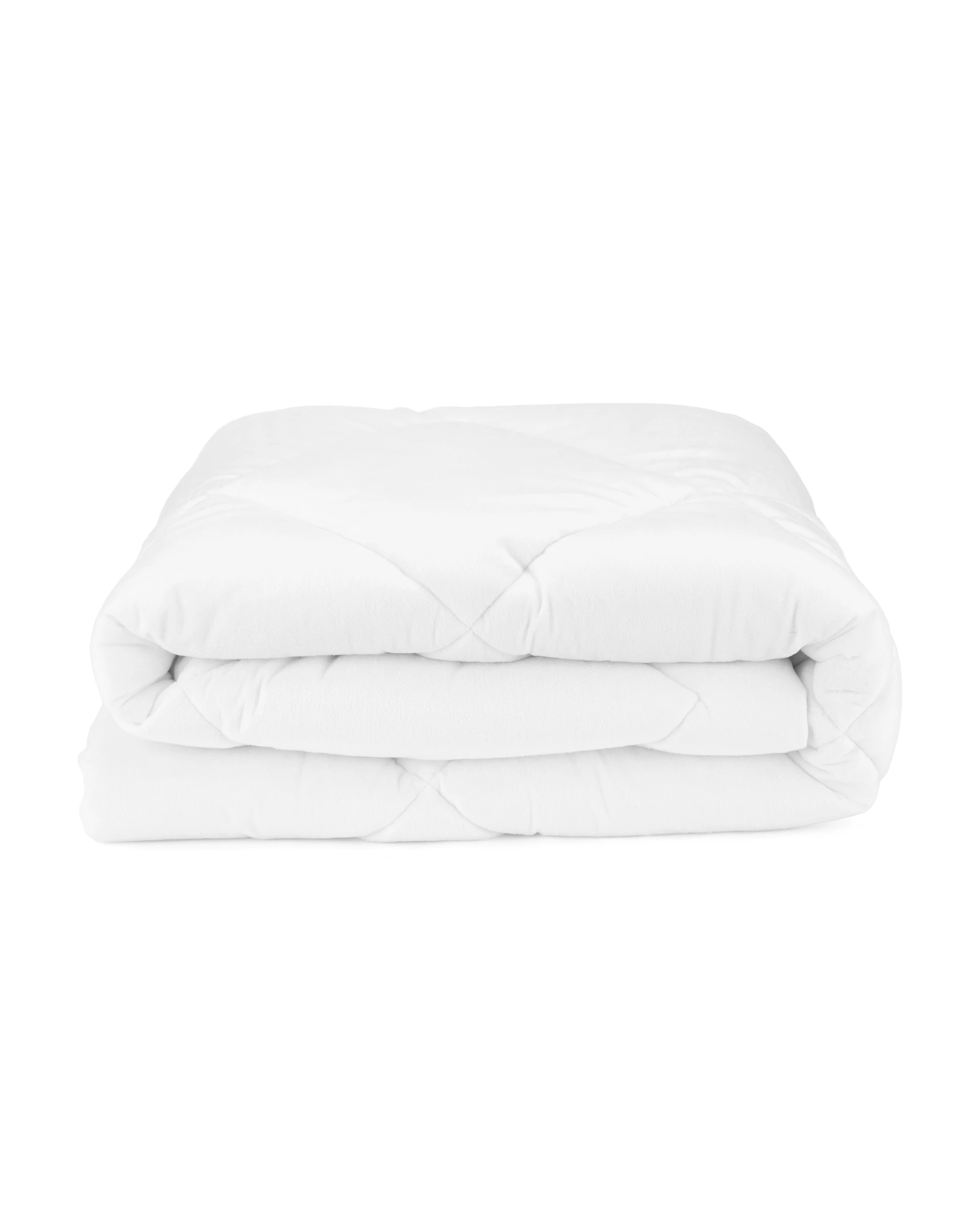 1 Reversible Plush Mattress Topper - Single Bed, White, 1 of 6