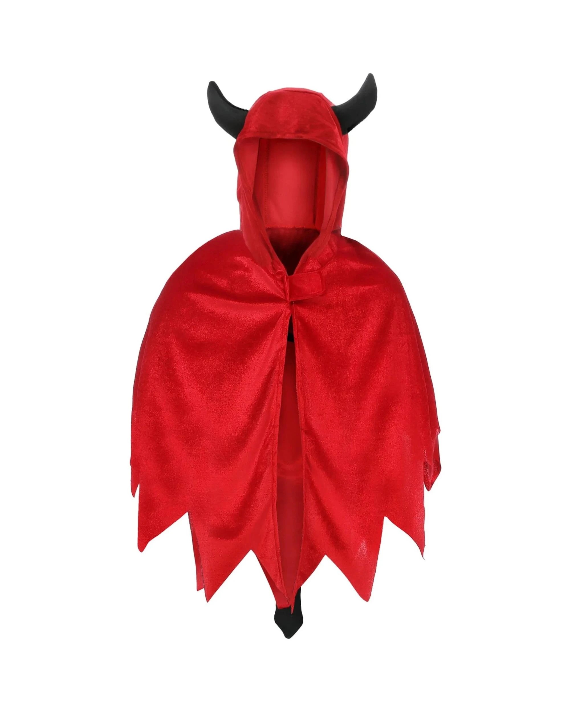 6 Unisex Devil Hooded Cape Child Costume, 6 of 8