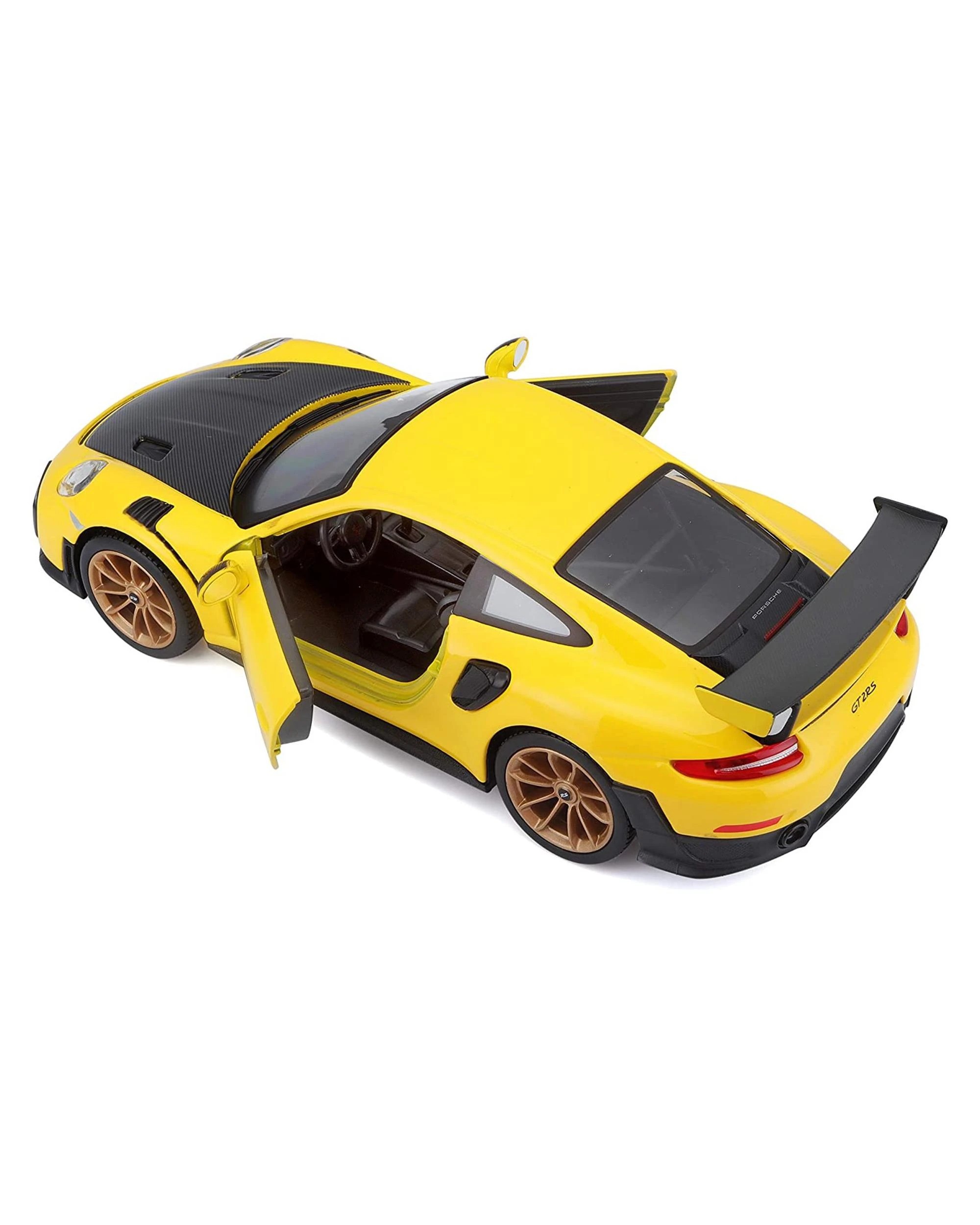 5 Maisto Special Edition 2018 Porsche 911 GT2 RS 1:24 Scale Model Car - Yellow, 5 of 8