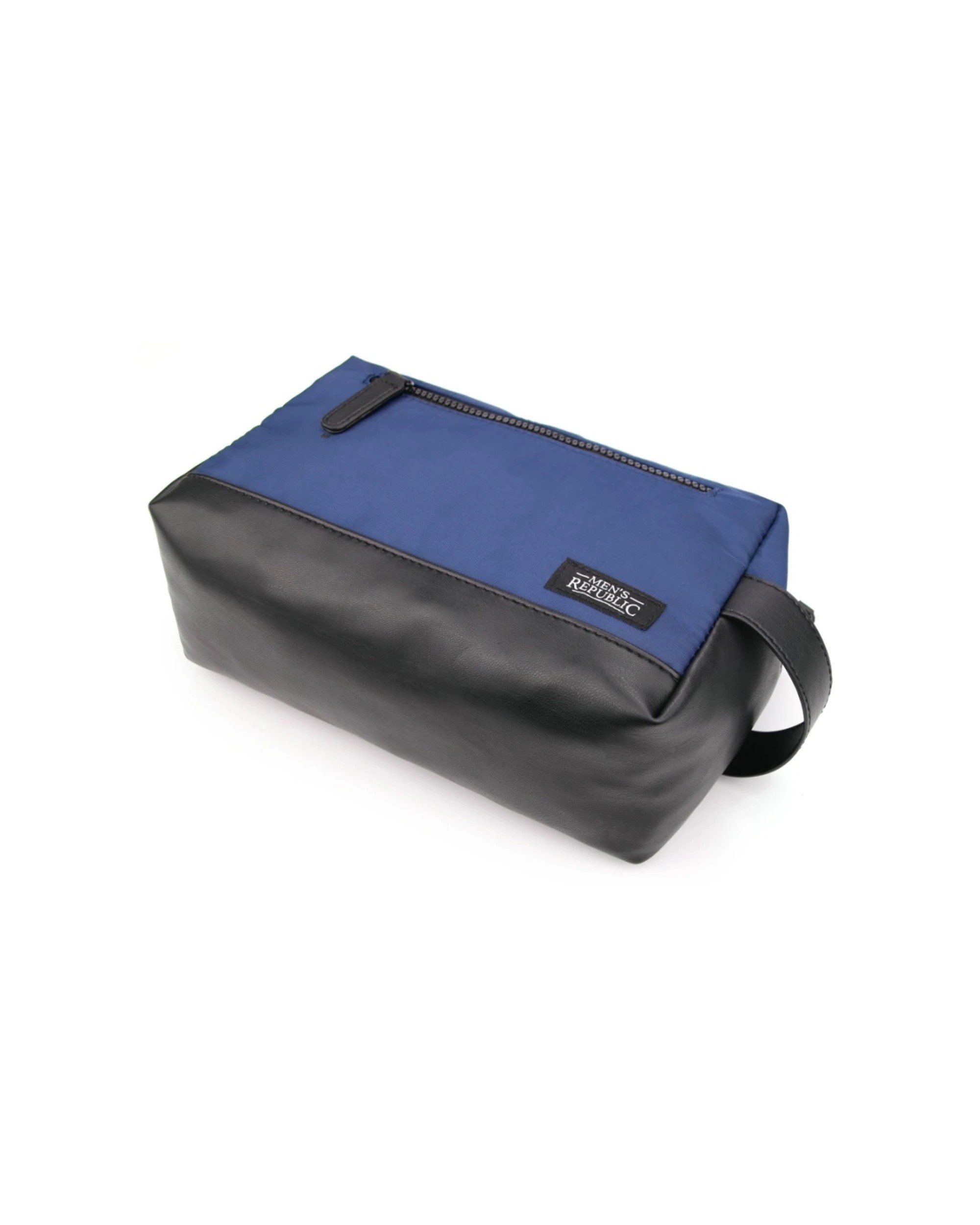 6 Men's Republic Nylon Toiletry Bag Compact Travel Pouch 25x10x14cm - Blue, 6 of 7