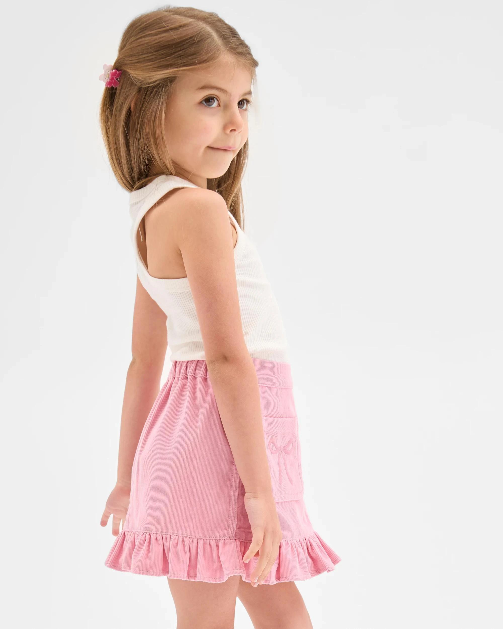 3 Target Kids Australian Cotton Corduroy Skirt PINK, 3 of 7