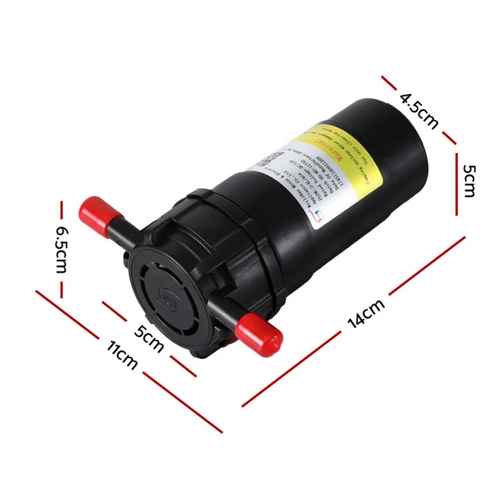 2 Water Pump 12V Pressure Shower - Black, 2 of 6