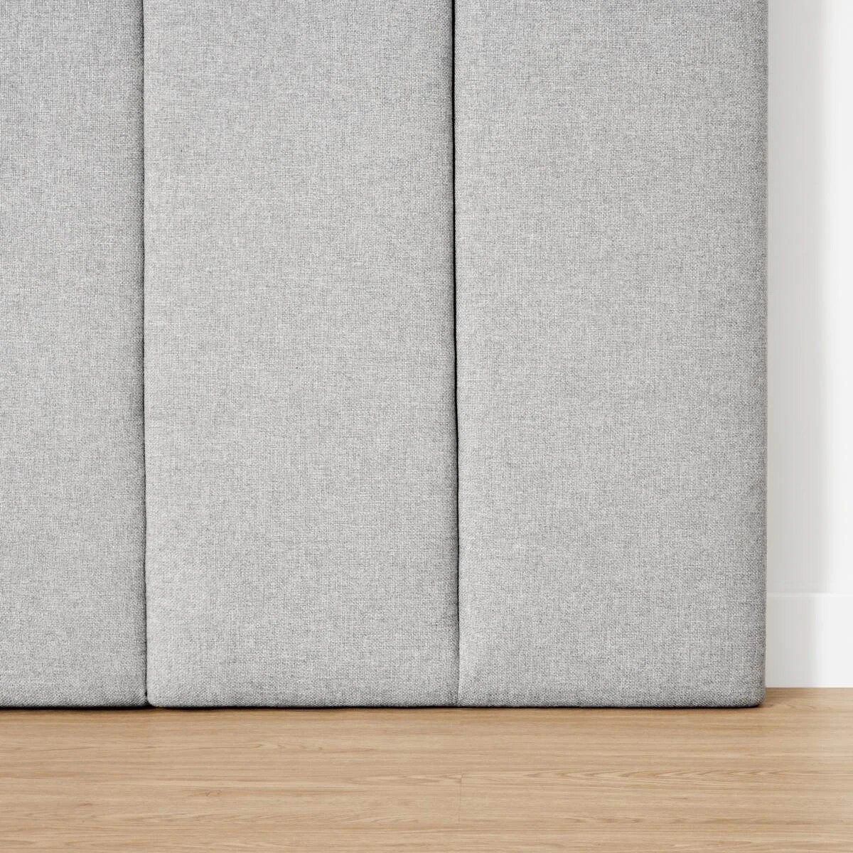 8 Queen/King Bed Wide Panel Bedhead - Grey, 8 of 10