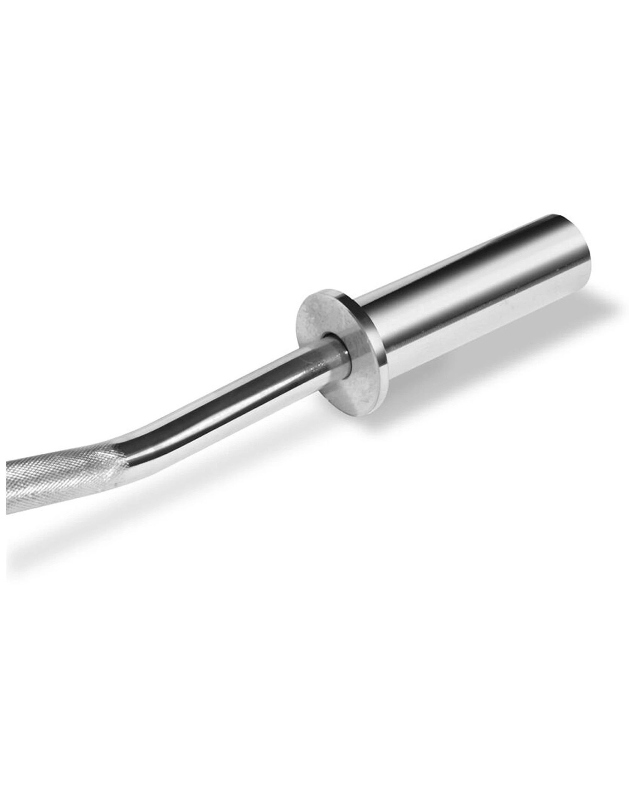 2 BODYWORX Olympic Curl Bar V2 47in Heavy Duty Steel 50mm Bar Ends 80kg Capacity - Silver, 2 of 3