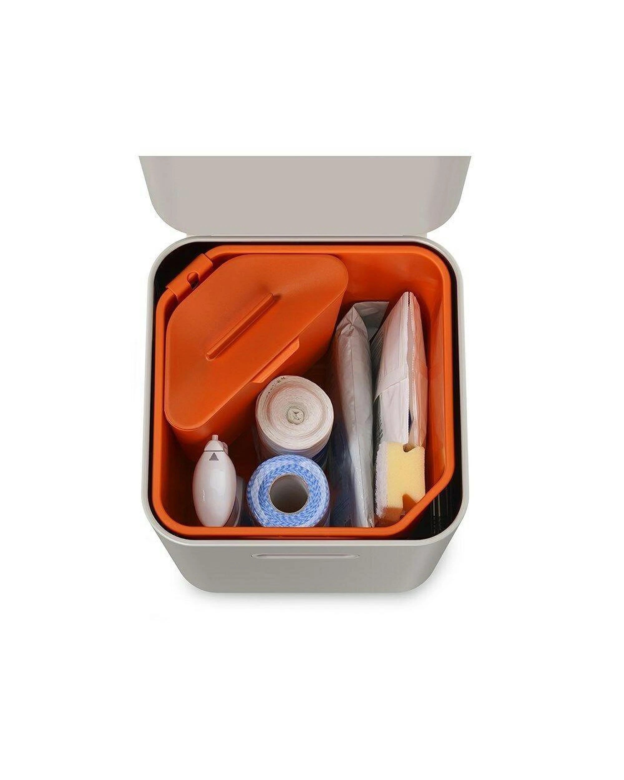 8 Joseph Joseph Totem Compact Waste Separation 40L Bin Stone 30064 - Natural, 8 of 9