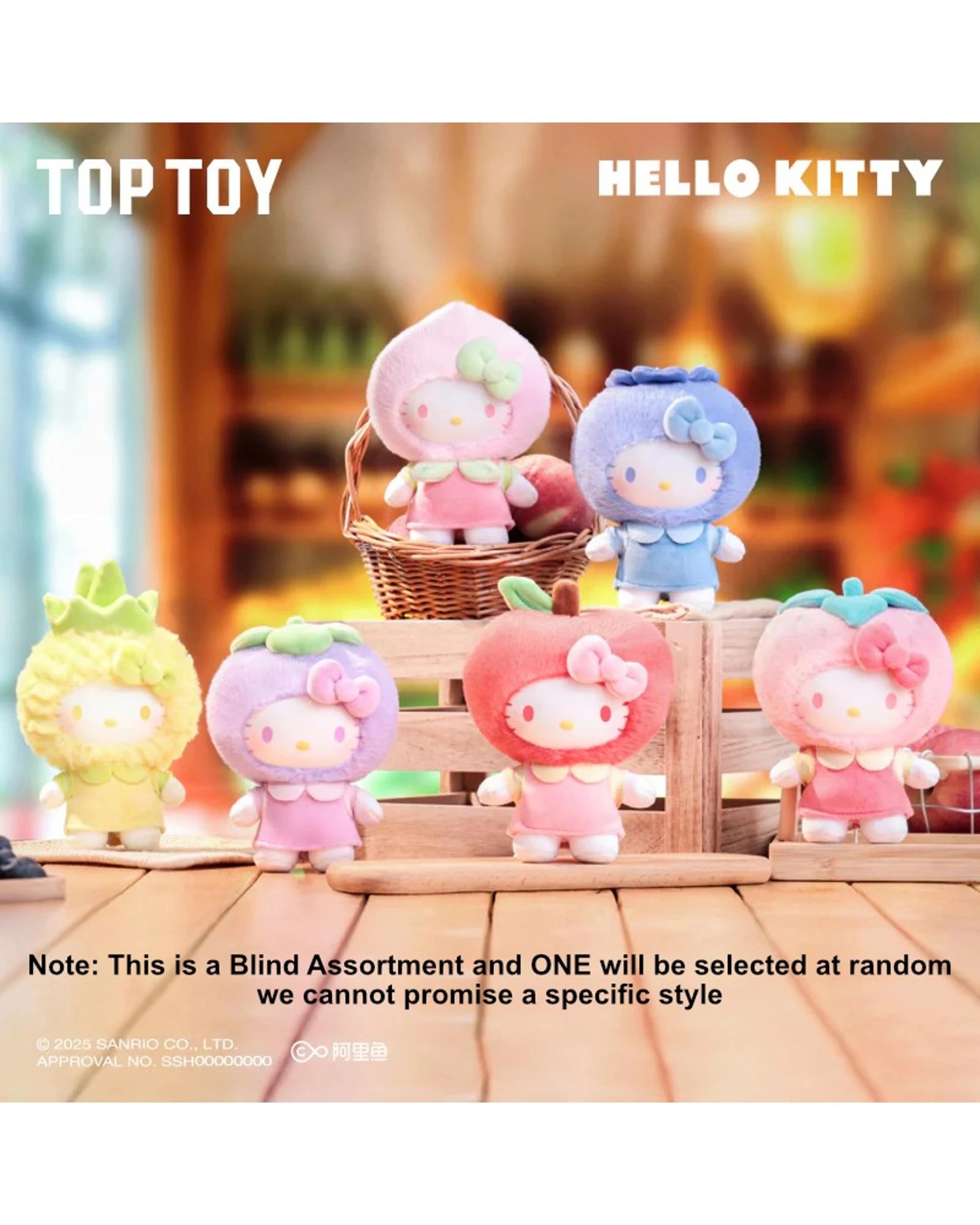 2 Top Toy Sanrio Characters Hello Kitty Fruity Paradise Series Plush Blind Box, 2 of 8