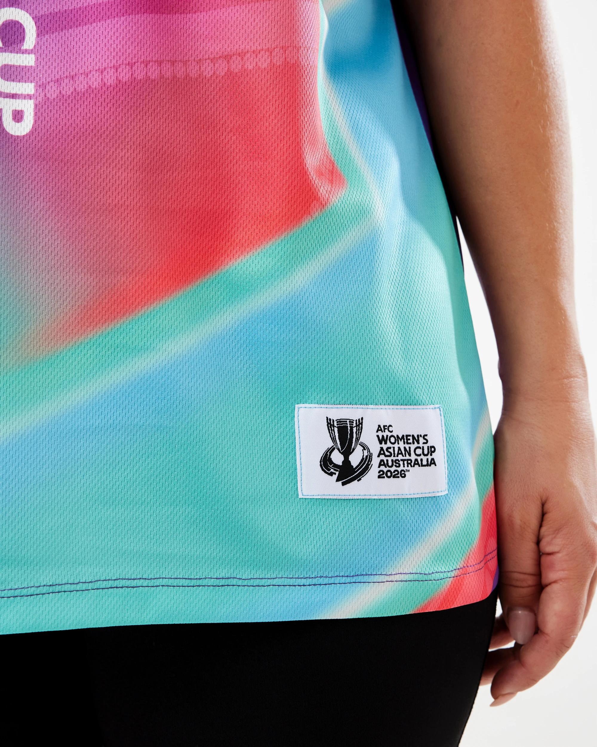 3 AFC Women's Asian Cup Australia Adult T-shirt Purple, 3 of 5