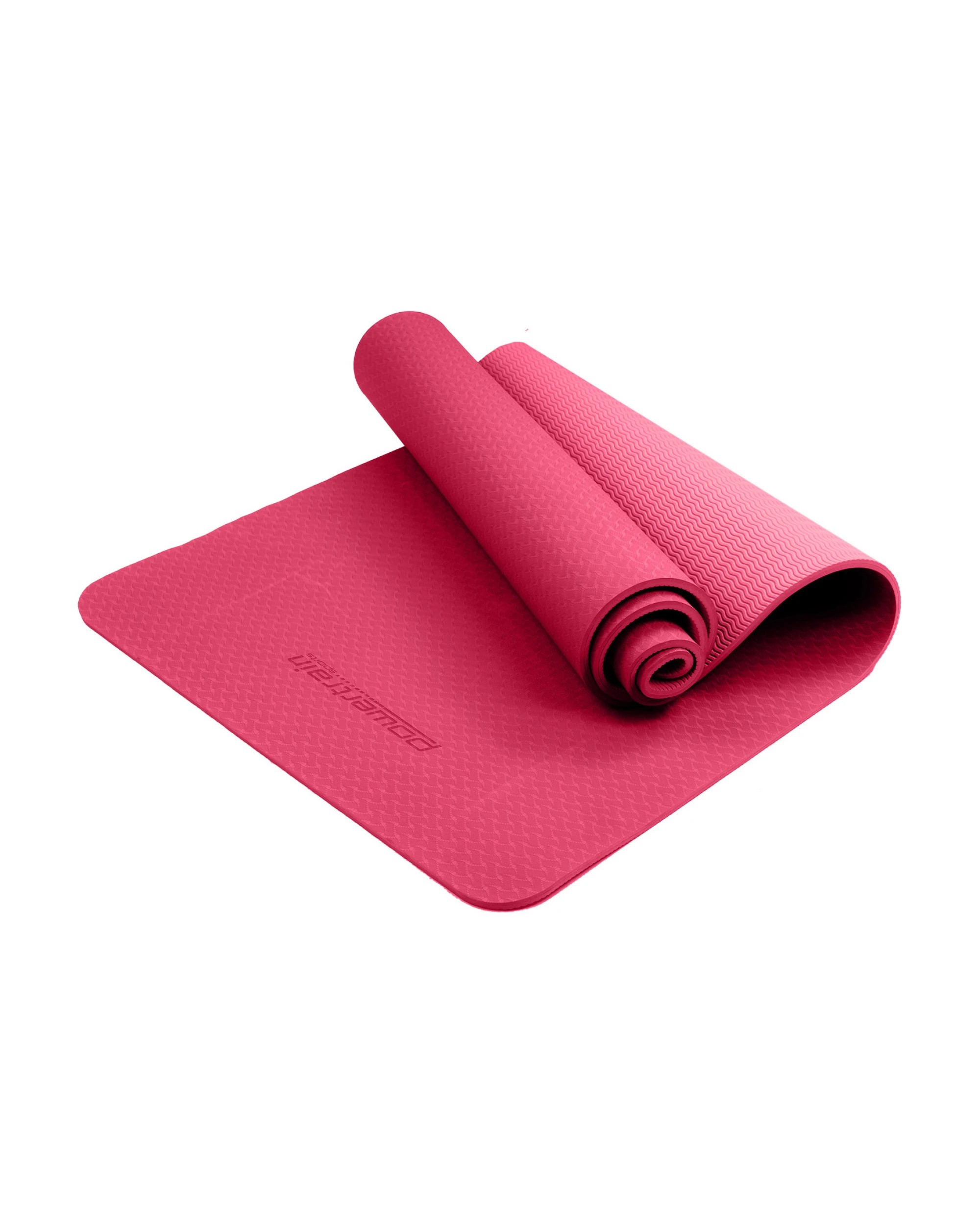 3 Powertrain TPE Pilates Exercise Yoga Mat Workout 6mm Home Gym 183cm - Pink, 3 of 7