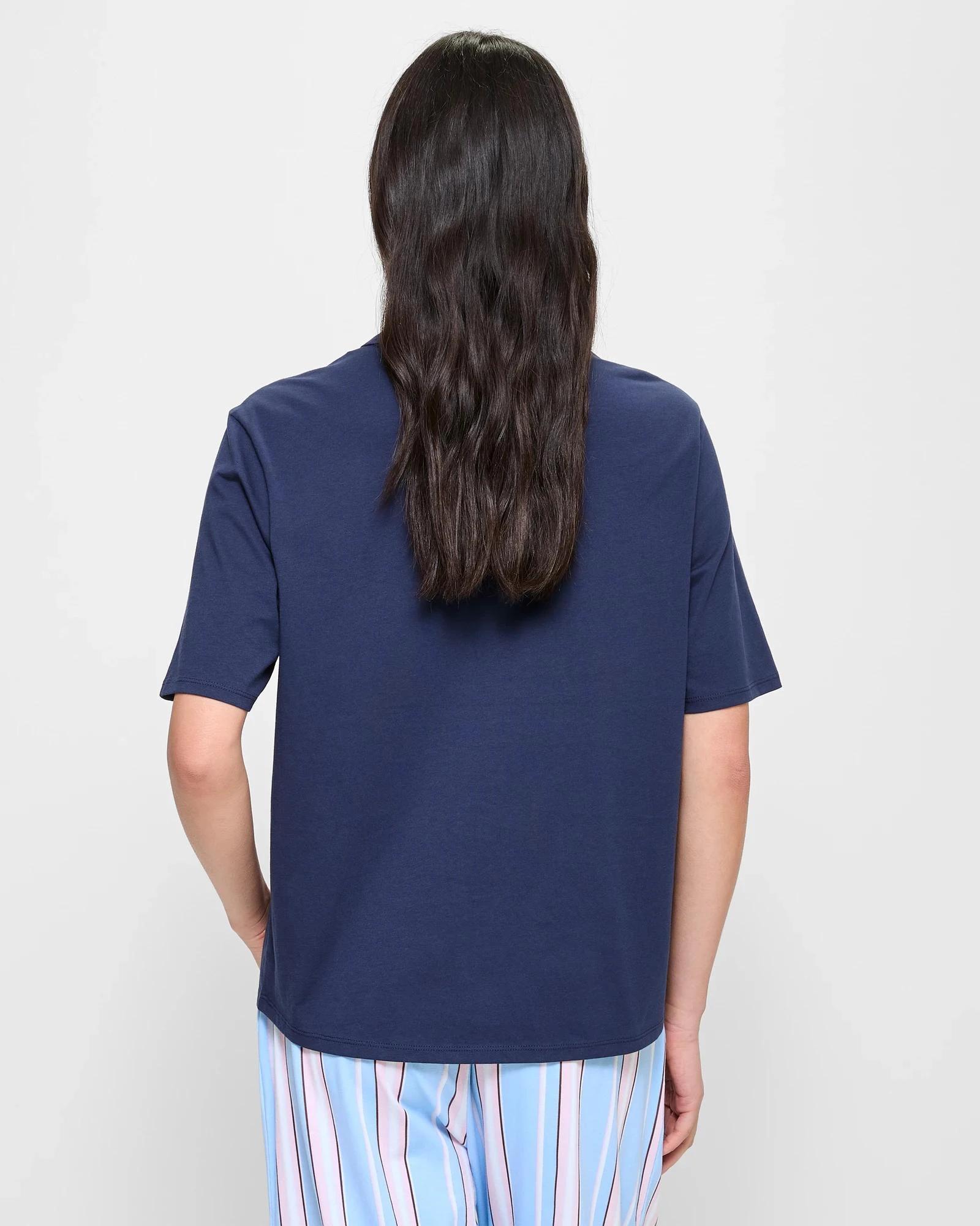 4 Target Woman Australian Cotton Sleep Core T-Shirt NAVY BLUE, 4 of 5