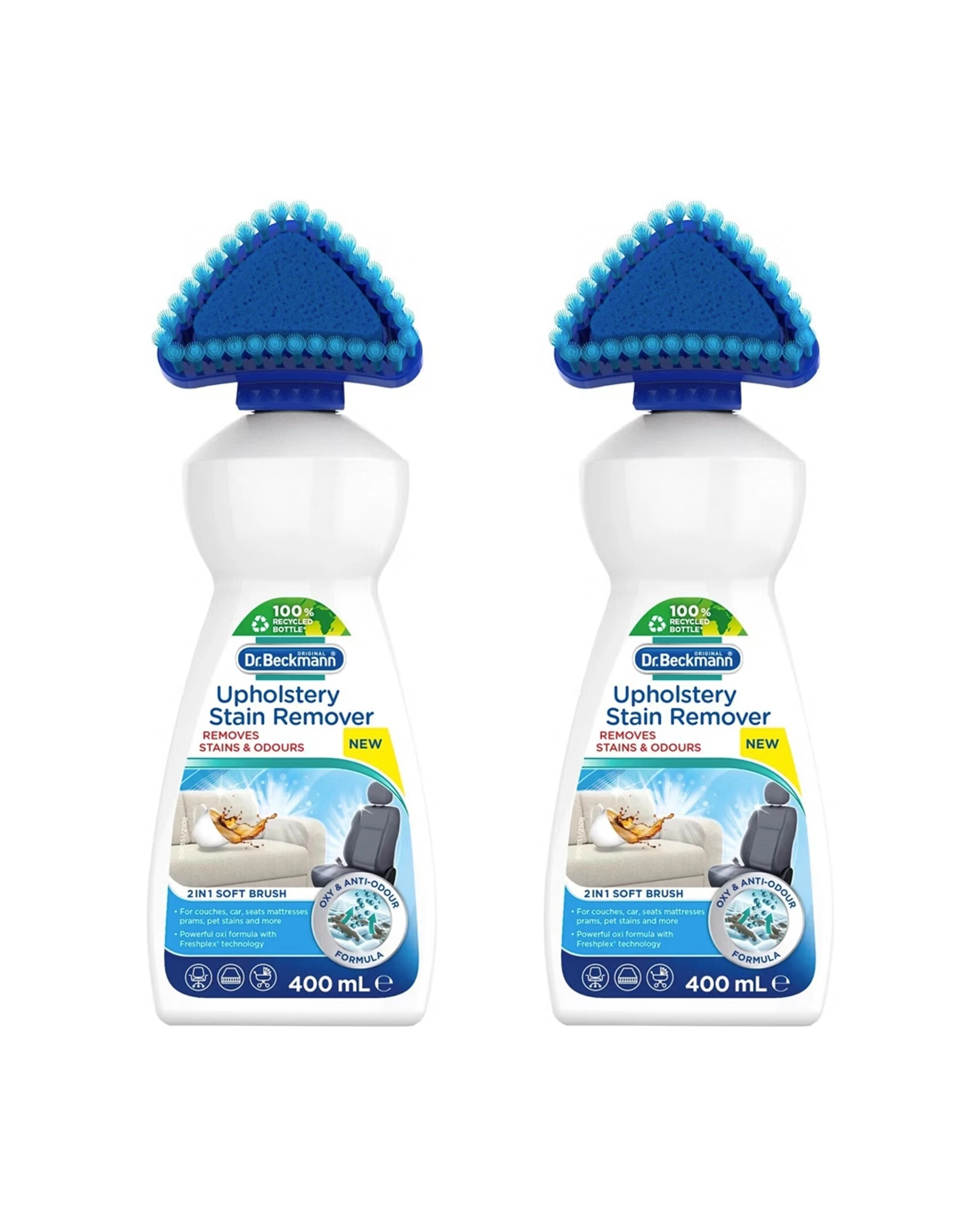 1 Dr Beckmann Upholstery Stain Remover 2 Pack With Scrubbing Head - Multi, 1 of 1