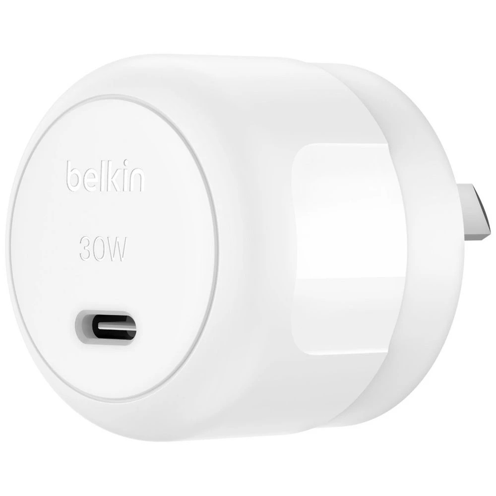 1 Belkin 30W USB-C Wall Charger White, 1 of 5