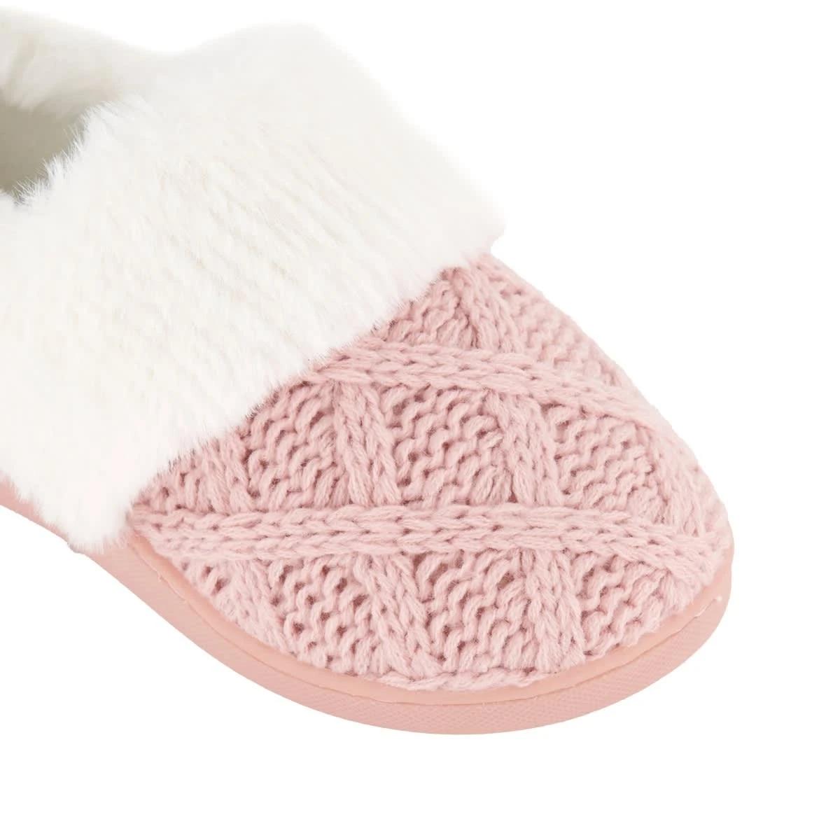 3 Elevated Midi Faux Fur Slippers Silvr Pink, 3 of 3