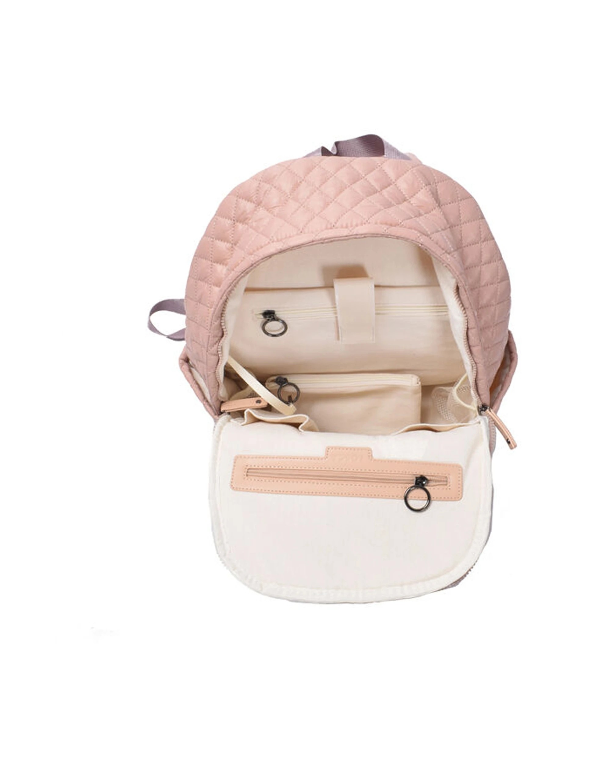 6 Tosca Metro Quilted Oxford Travel 15" Laptop Backpack - Pink, 6 of 9