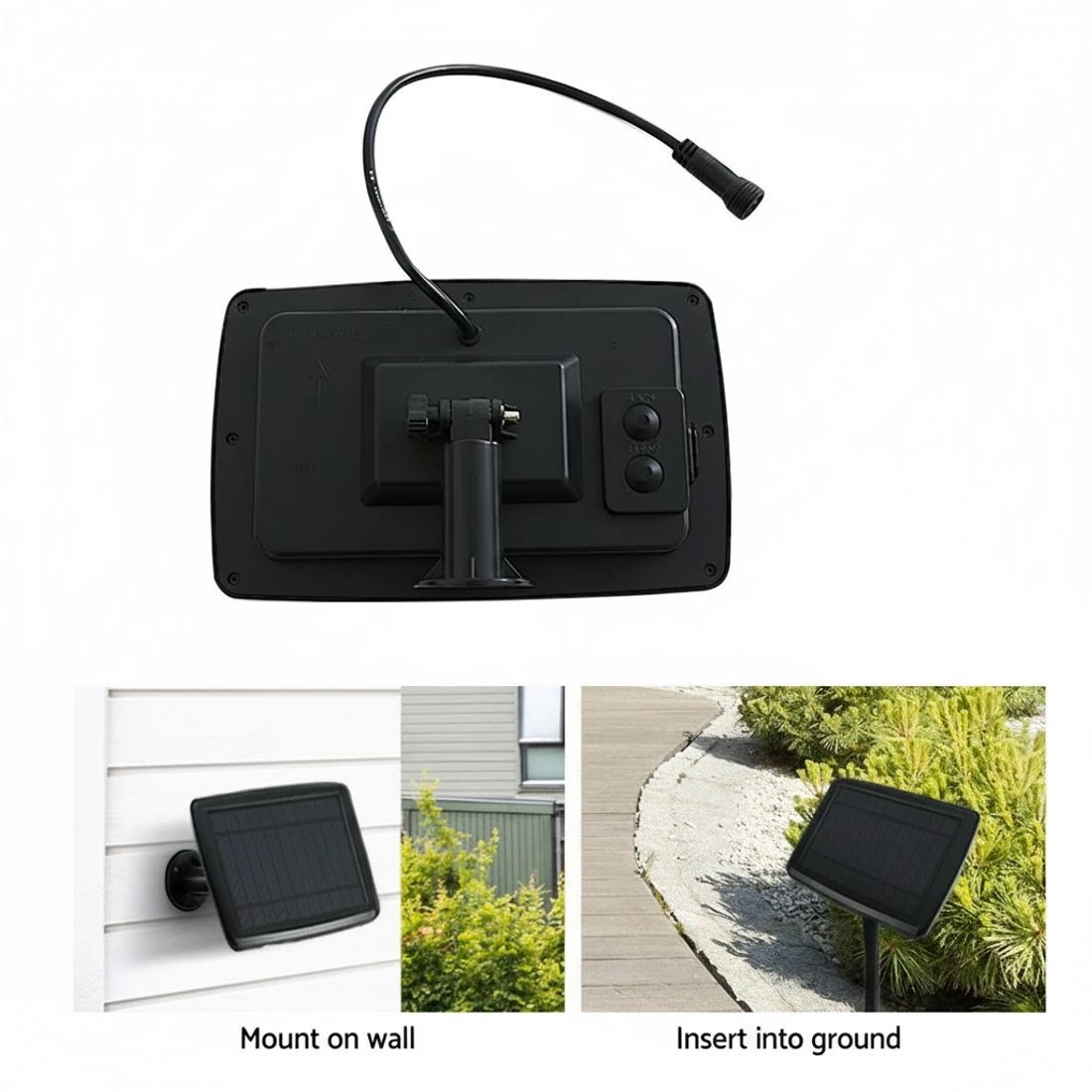 3 17m Solar Festoon Lights Outdoor LED String Light Christmas Party Garden - Black, 3 of 4