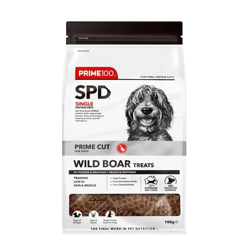 1 Prime 100 Spd Wild Boar Prime Cut Treat 100g, 1 of 2